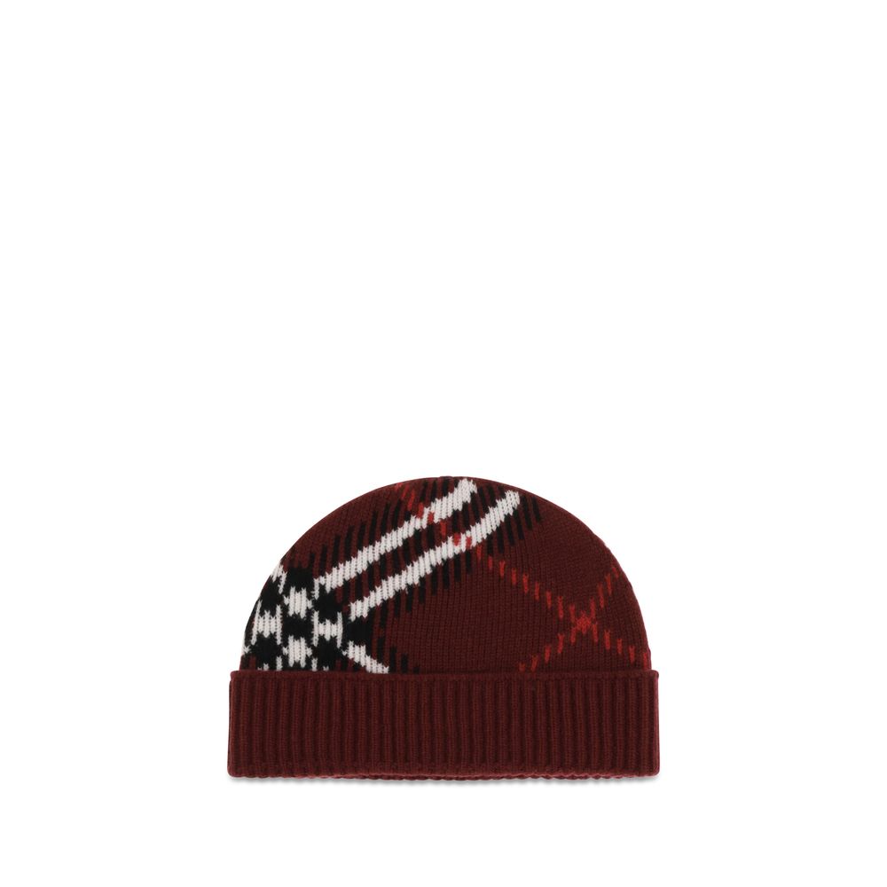 Burberry Bordeaux Kaschmir-Mütze