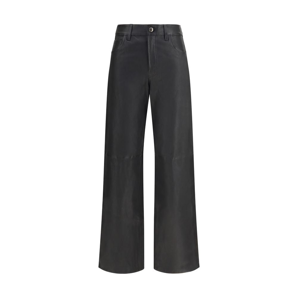 7FOR Schwarze Lederhose