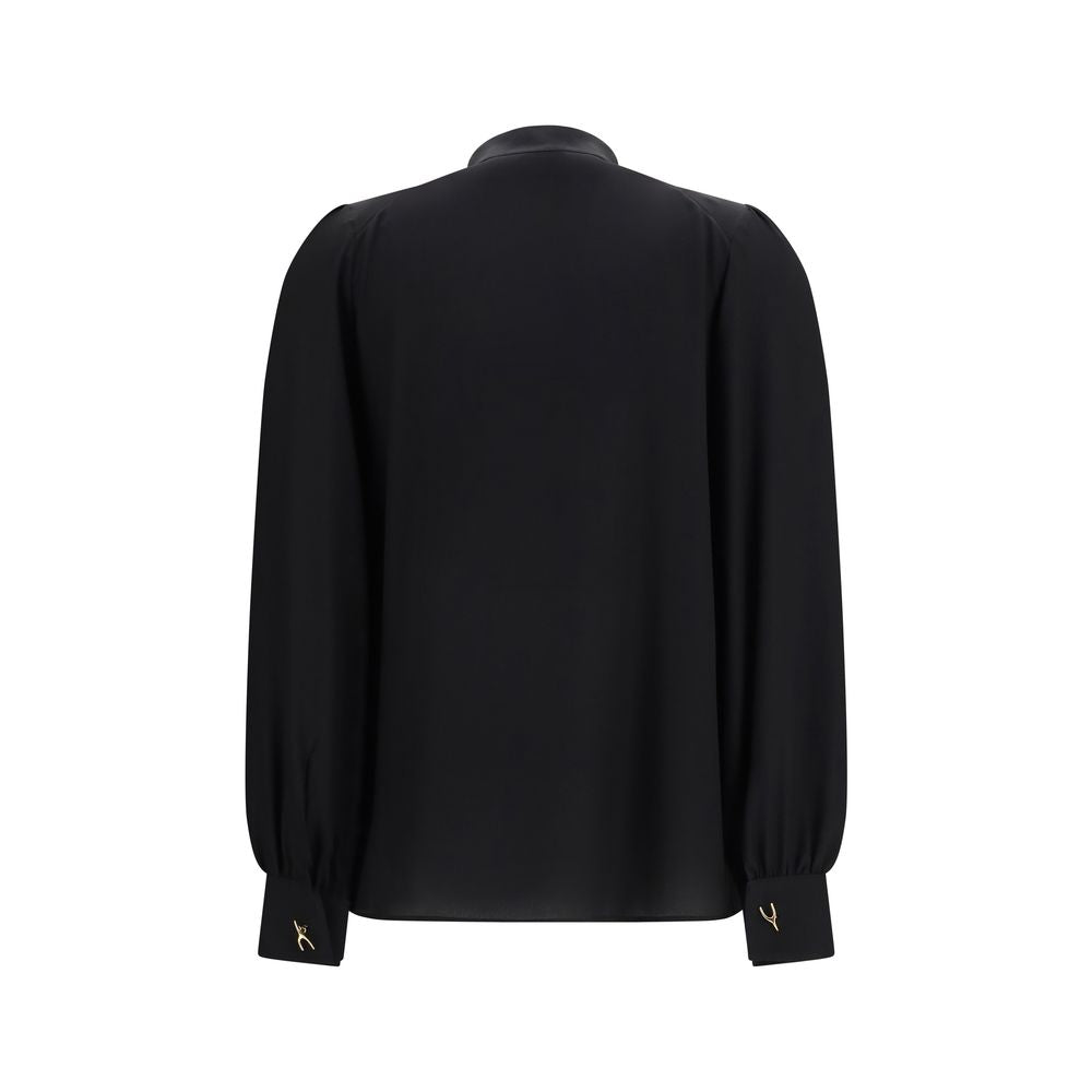 Alexander McQueen Schwarze Seidenbluse
