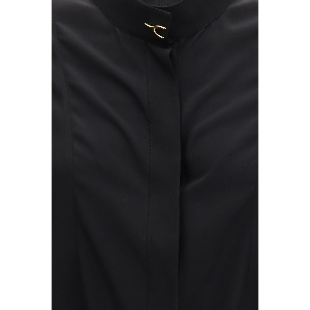 Alexander McQueen Schwarze Seidenbluse