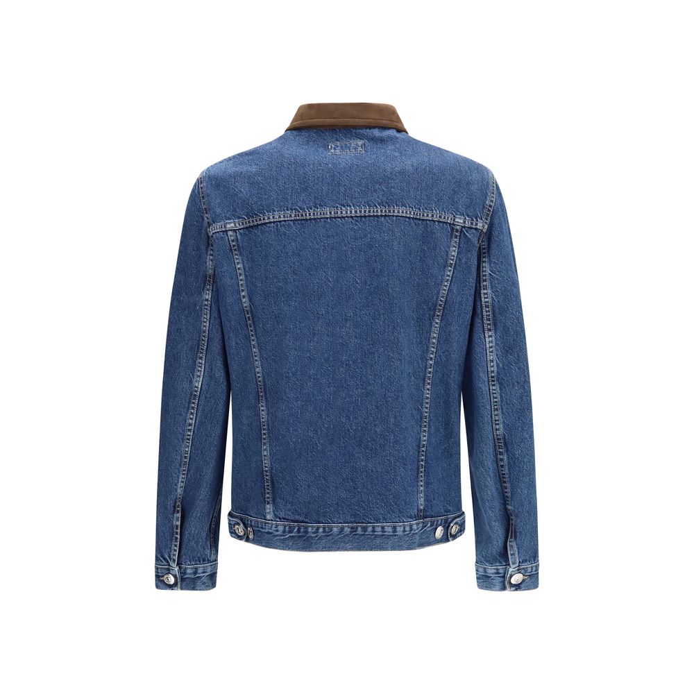 Brunello Cucinelli Blaue Jeansjacke aus Baumwolle