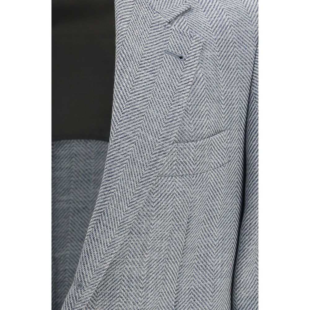 Brunello Cucinelli Grauer Woll-Oves Aries Blazer