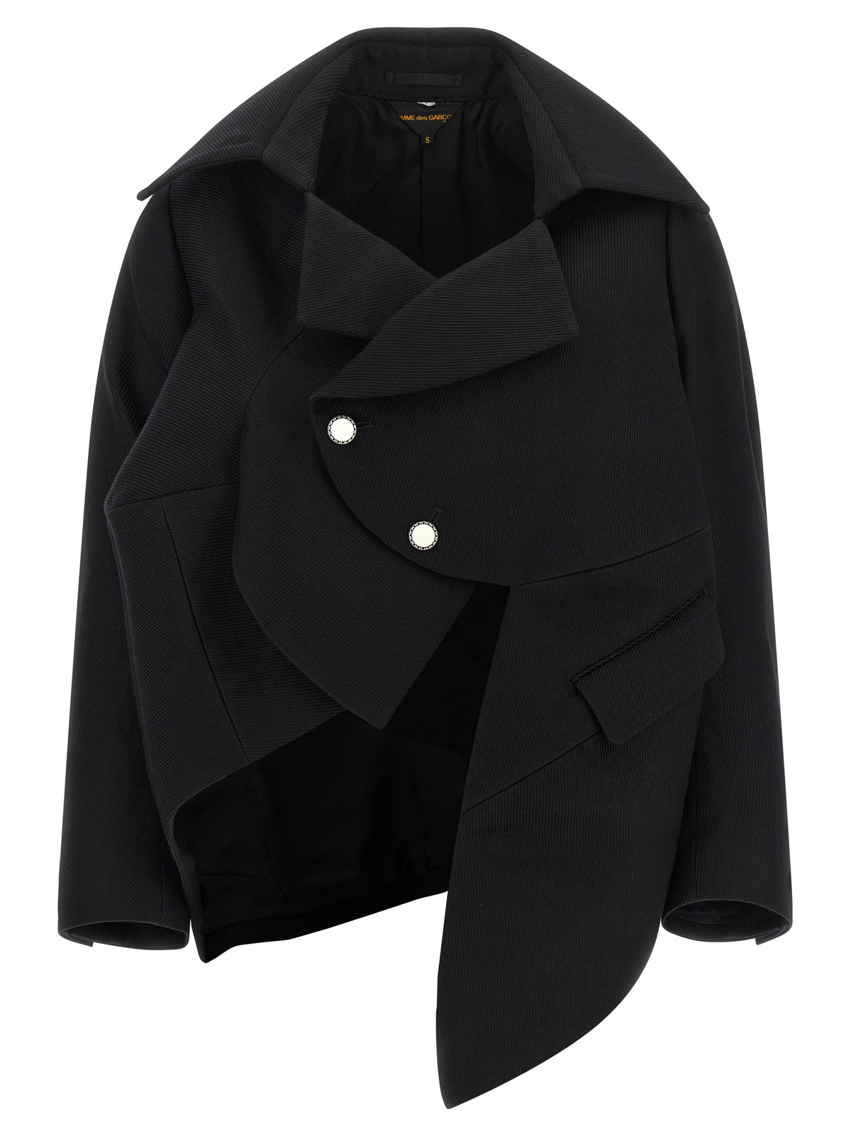 Comme Des Garçons Schwarzer Wollblazer