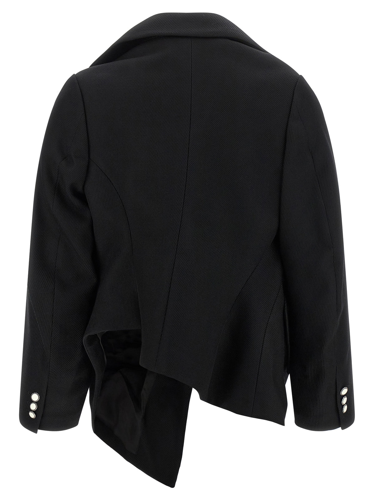 Comme Des Garçons Schwarzer Wollblazer
