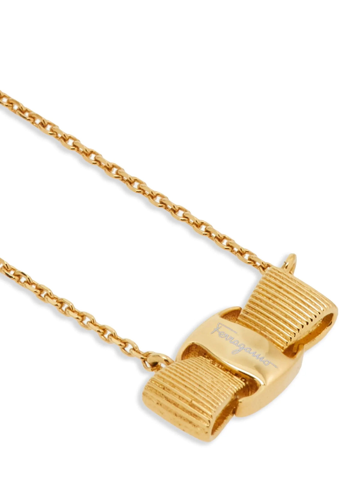 Ferragamo Goldfarbene Halskette