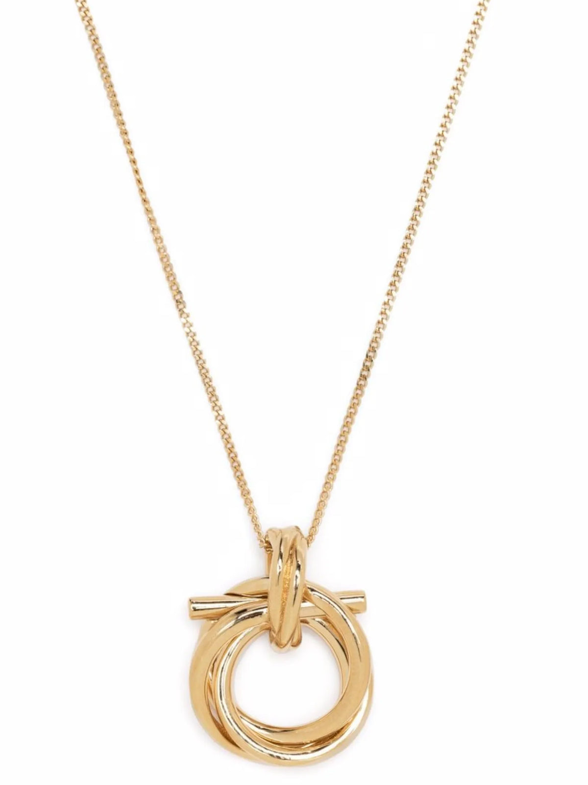 Ferragamo Goldfarbene Halskette