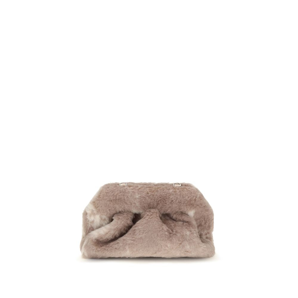 THEMOIRè Beige Clutch aus Kunstpelz