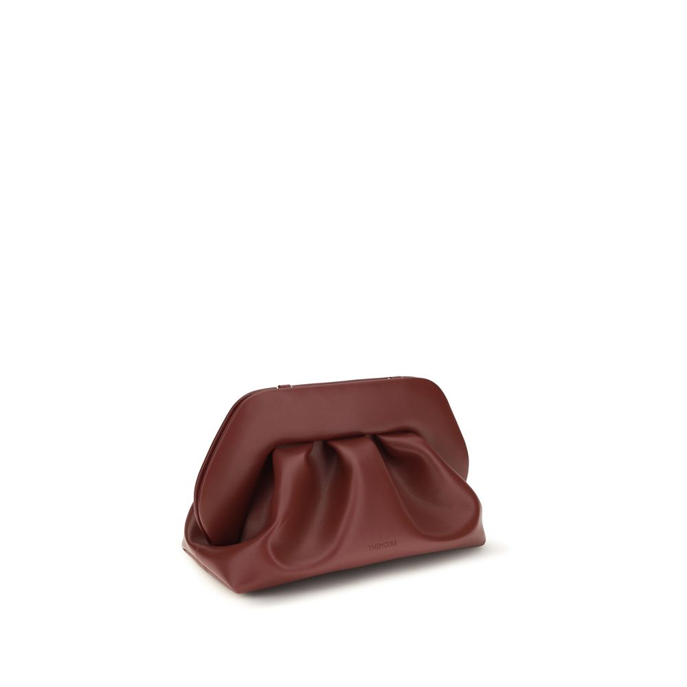 THEMOIRè Bordeaux Clutch aus veganem Leder