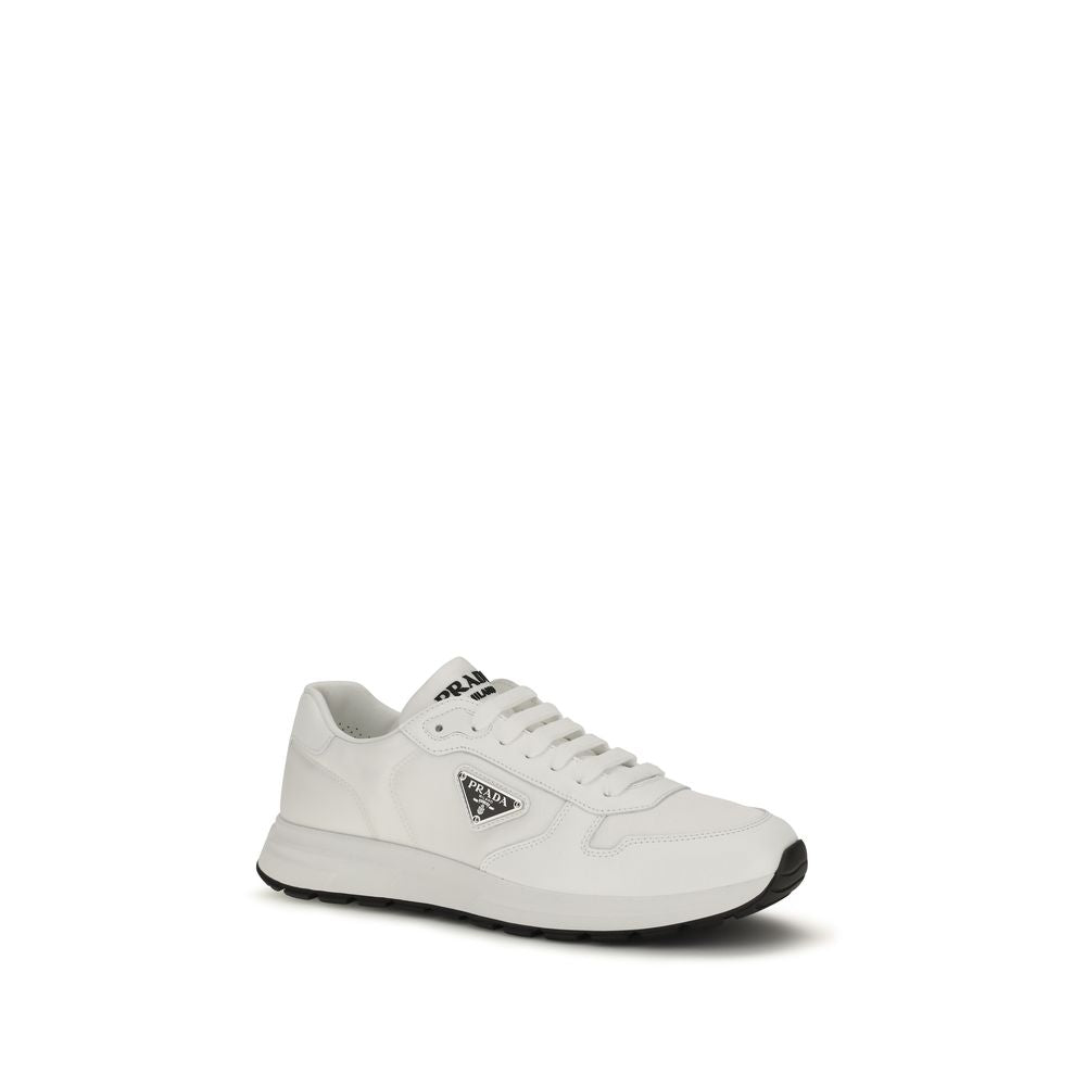 Prada Weiße Sneaker aus recyceltem Polyamid
