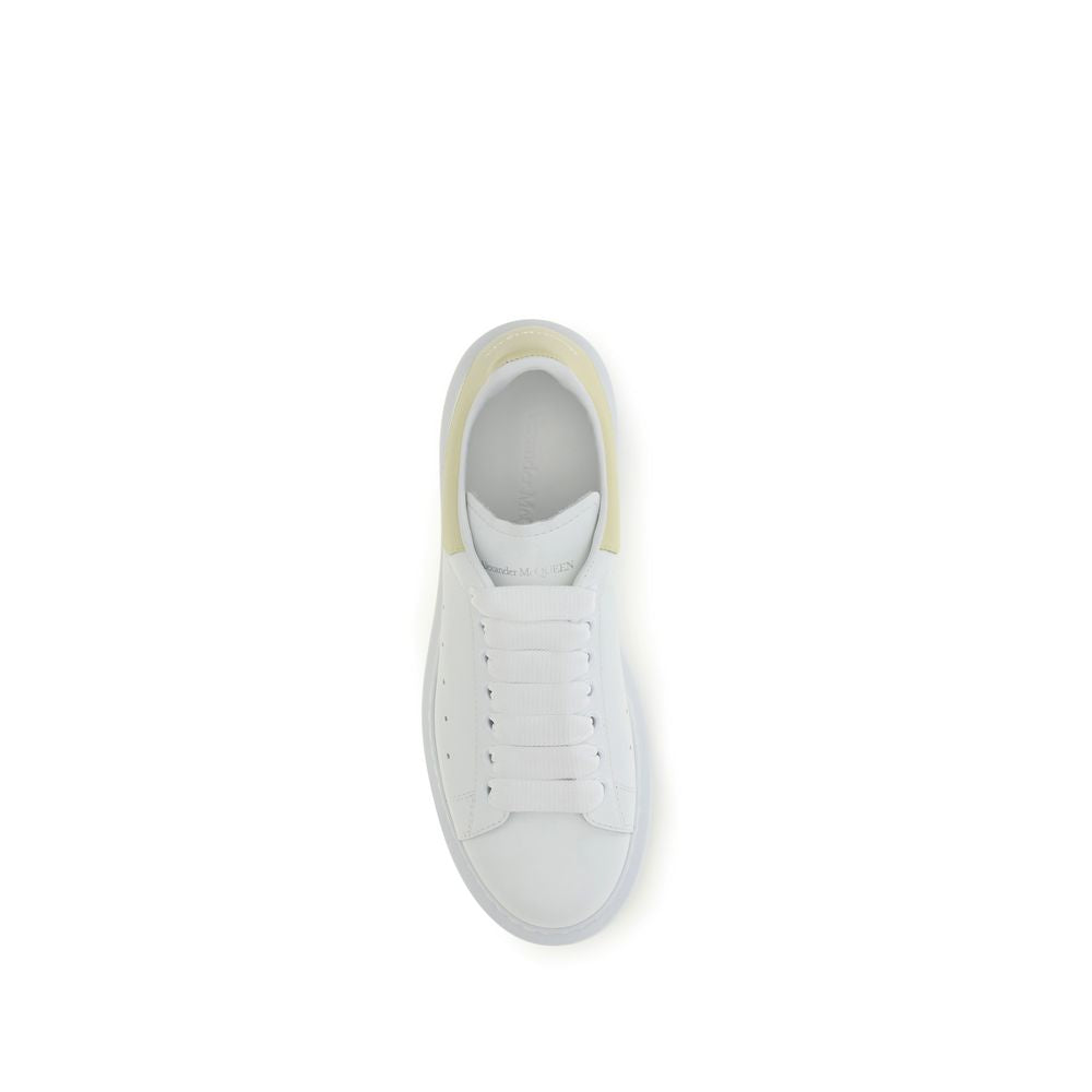 Alexander McQueen Weiße Kalbsleder Bos Taurus Chunky Sneaker