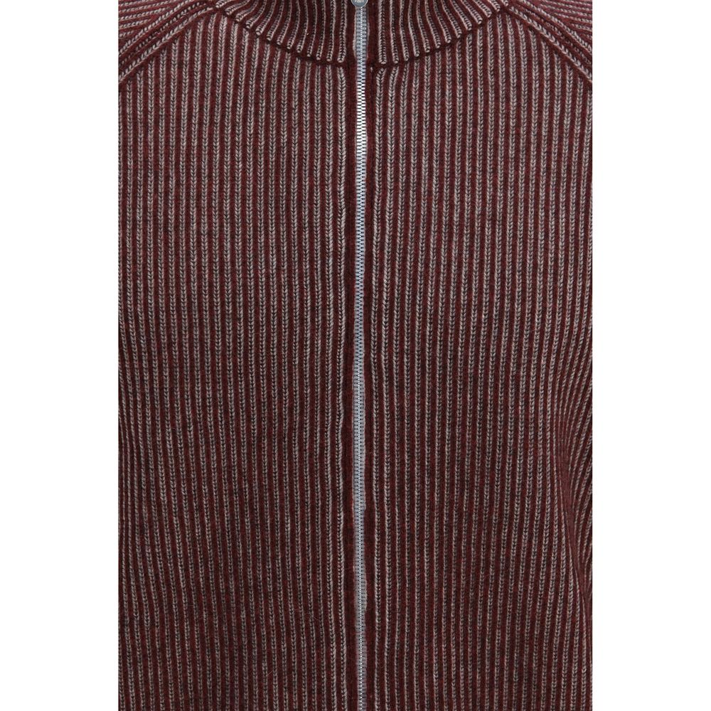 Brunello Cucinelli Kaschmir-Strickjacke in Bordeaux
