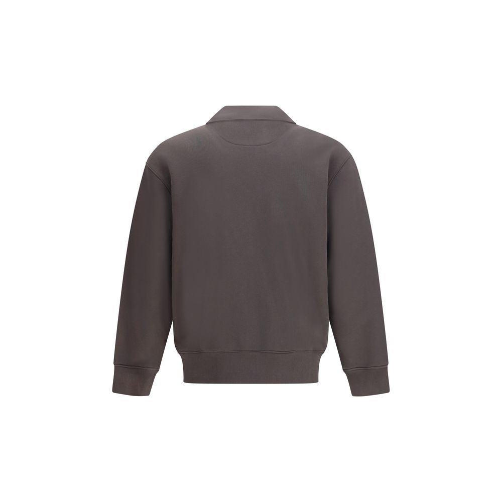 Maison Kitsuné Grauer Bio-Baumwoll-Sweatshirt