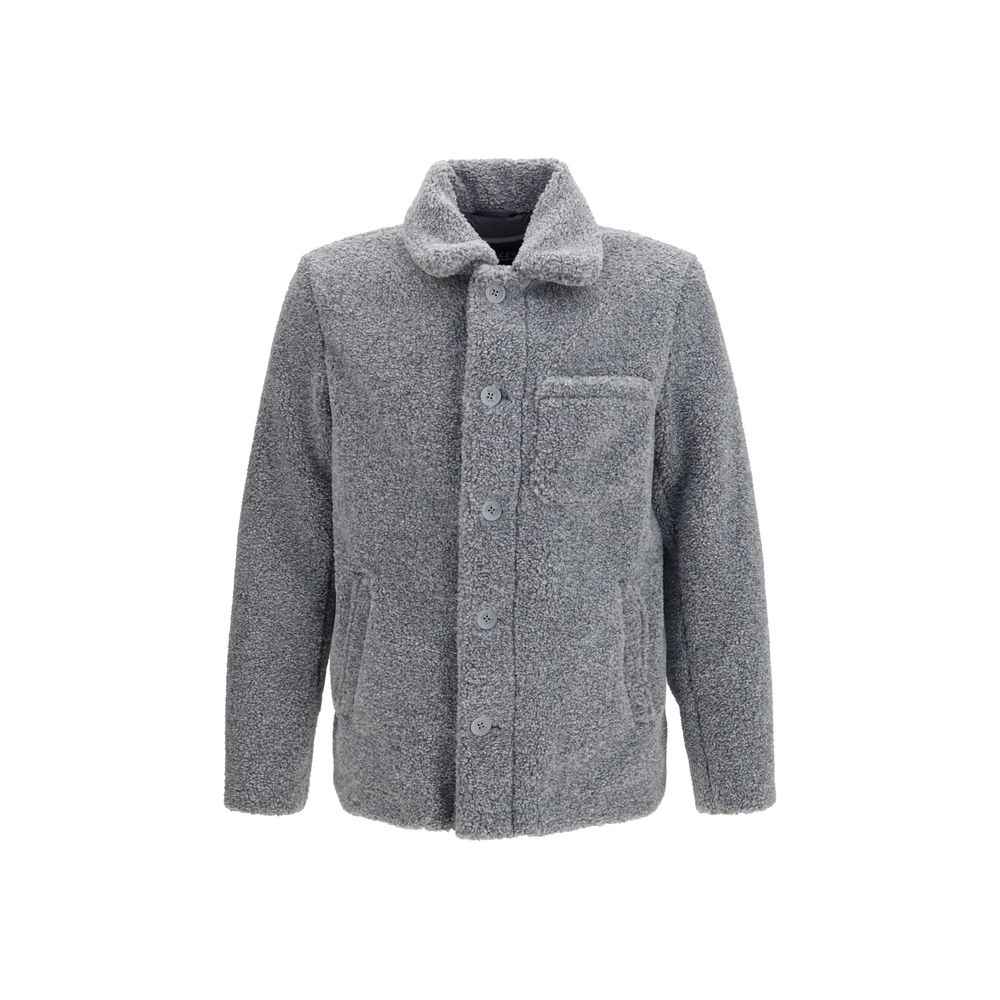 Herno Graue Polyester-Jacke in voller Länge