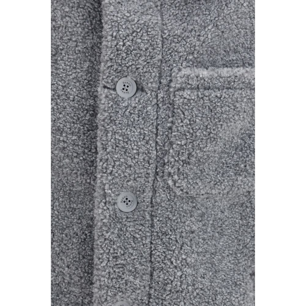 Herno Graue Polyester-Jacke in voller Länge