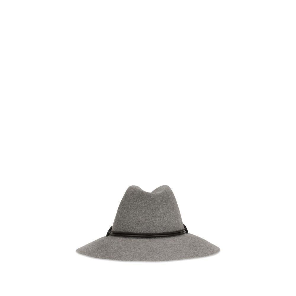 Brunello Cucinelli Grauer Eco-Filzhut Fedora