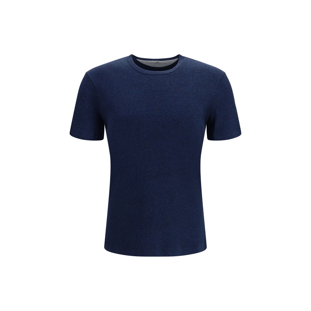 Brunello Cucinelli Blaues Baumwoll-T-Shirt
