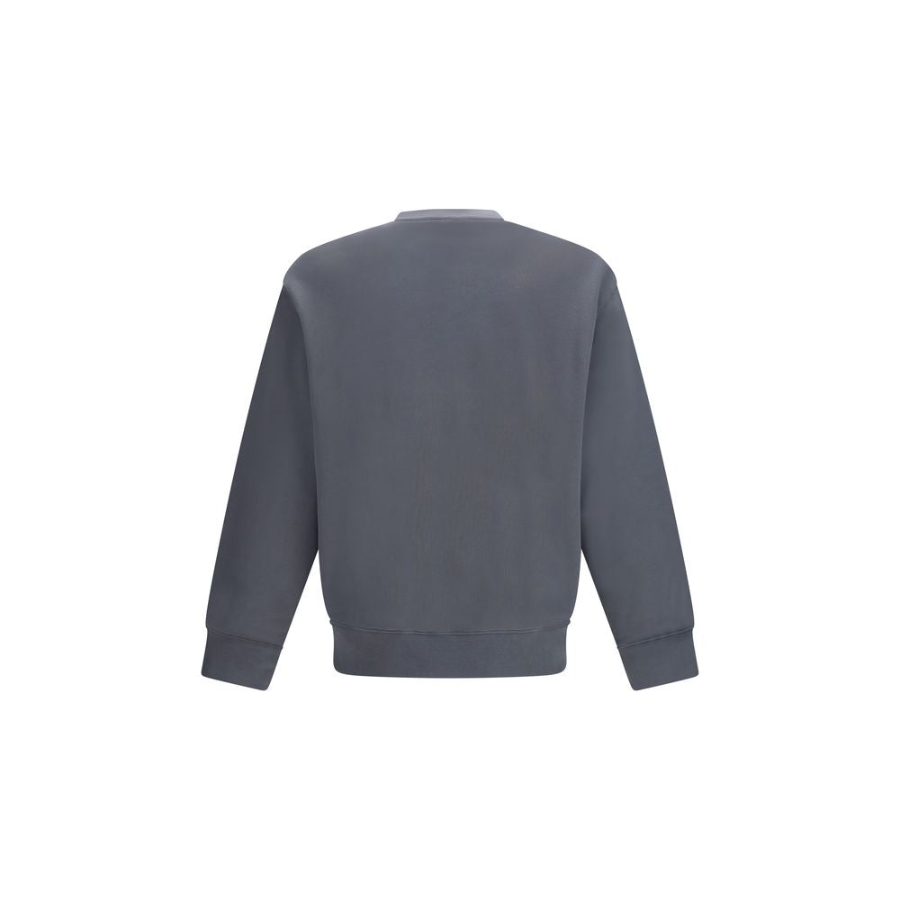 Maison Kitsuné Grauer Bio-Baumwoll-Sweatshirt