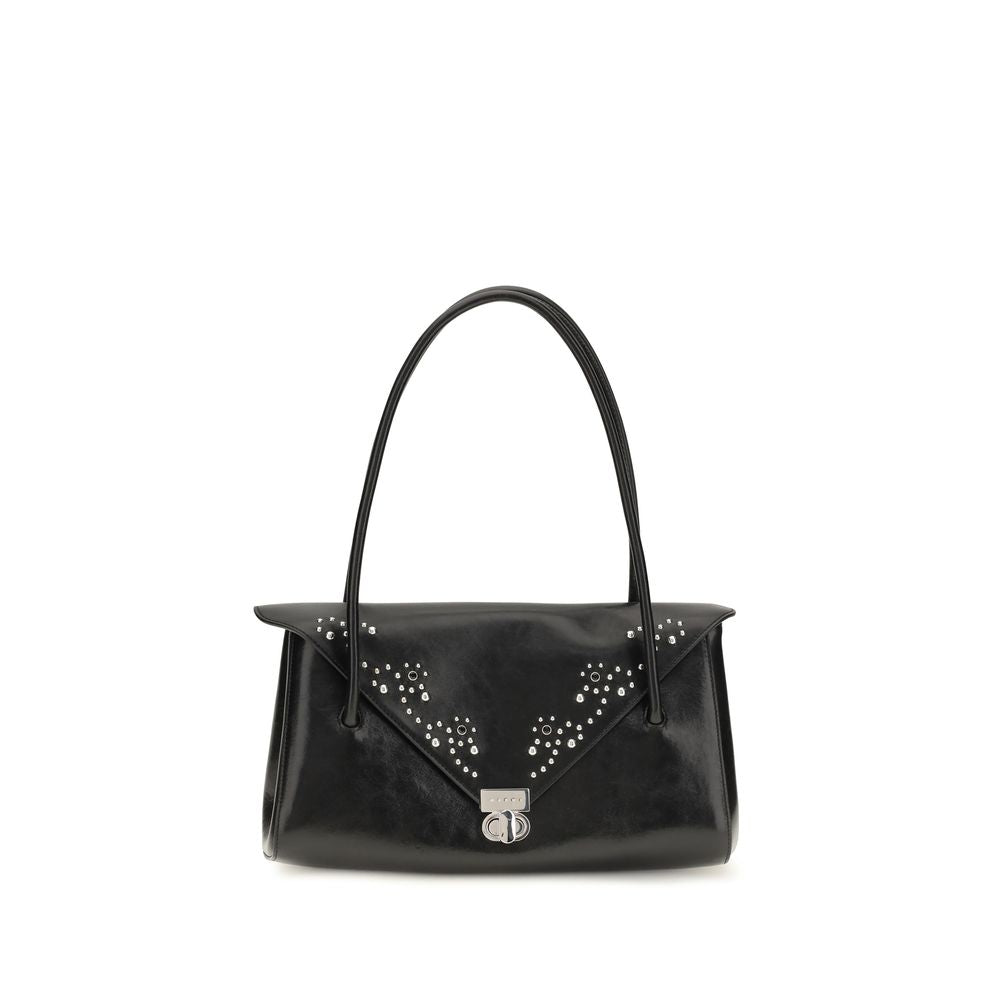 Marni Schwarze Bos Taurus Kalbsleder Schultertasche