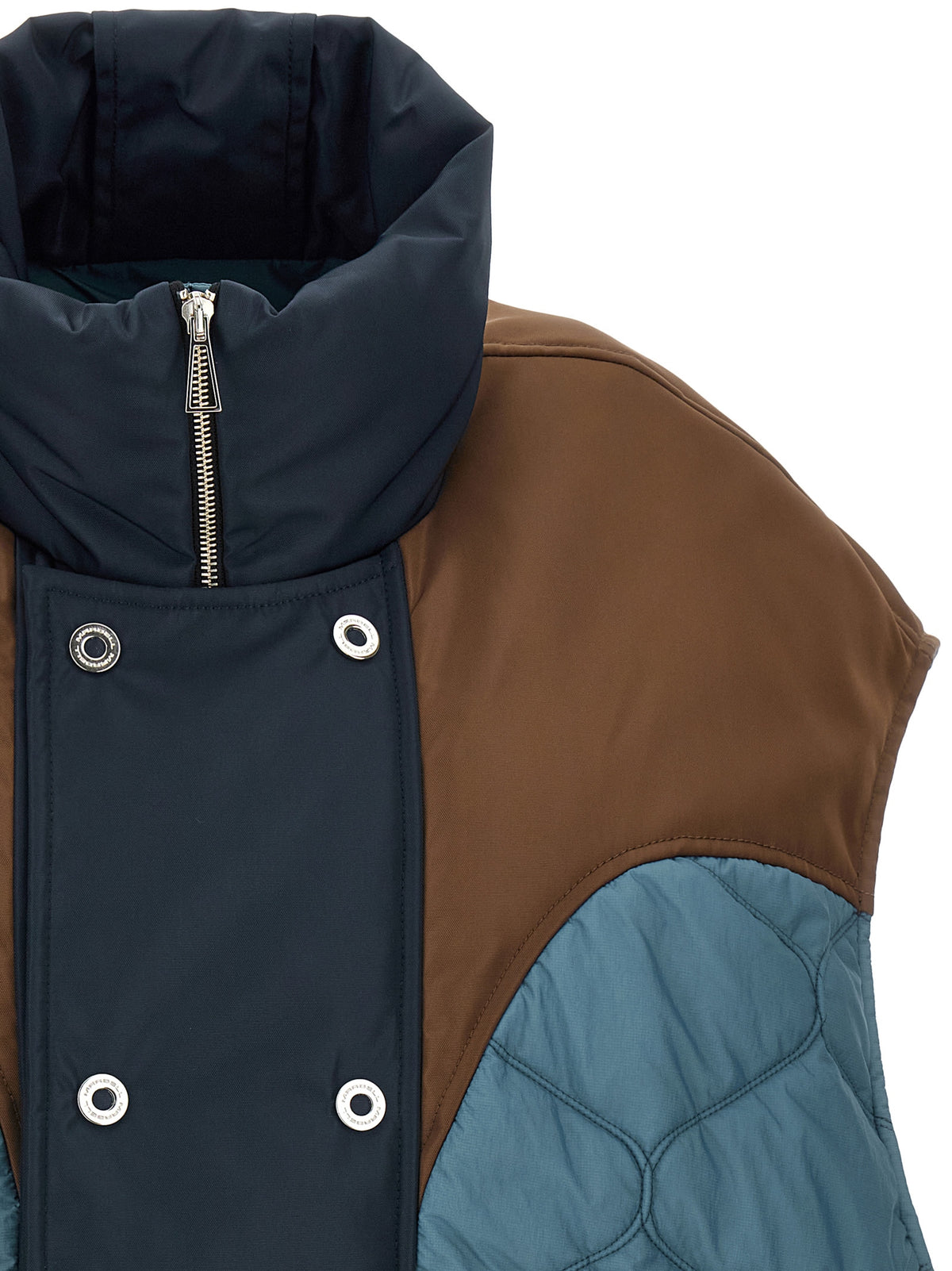 MARBELL Blaue Ärmellose Jacke aus Polyamid