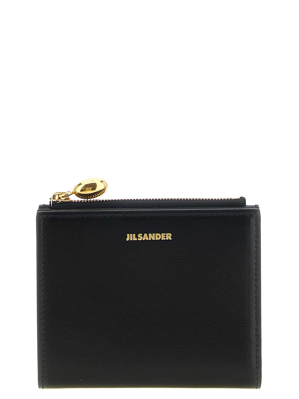 Jil Sander Schwarzer Kalbsleder-Kartenetui