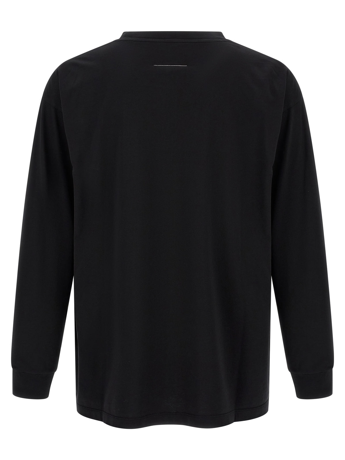 MM6 Maison Margiela Schwarzes Baumwoll-T-Shirt