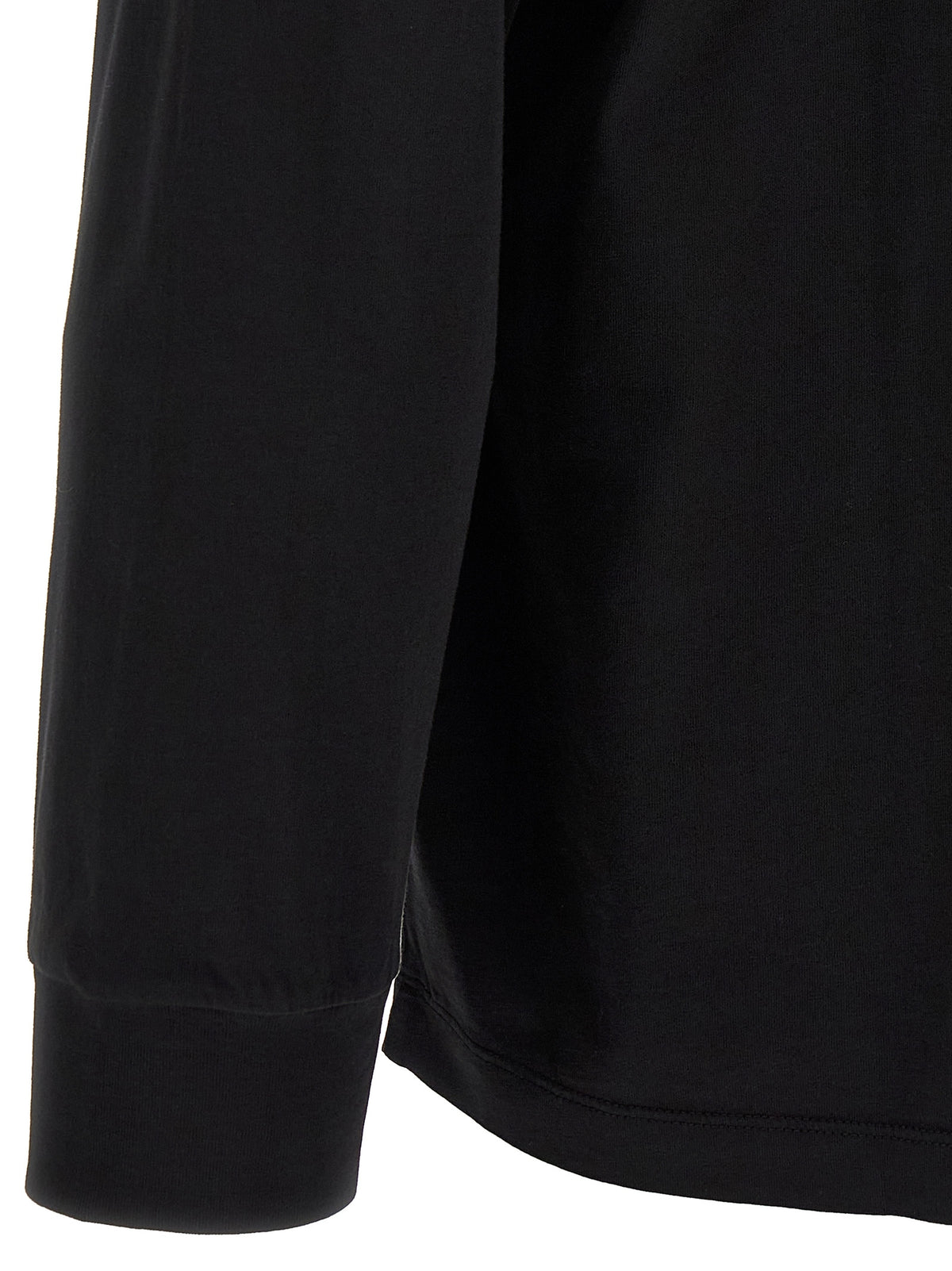 MM6 Maison Margiela Schwarzes Baumwoll-T-Shirt