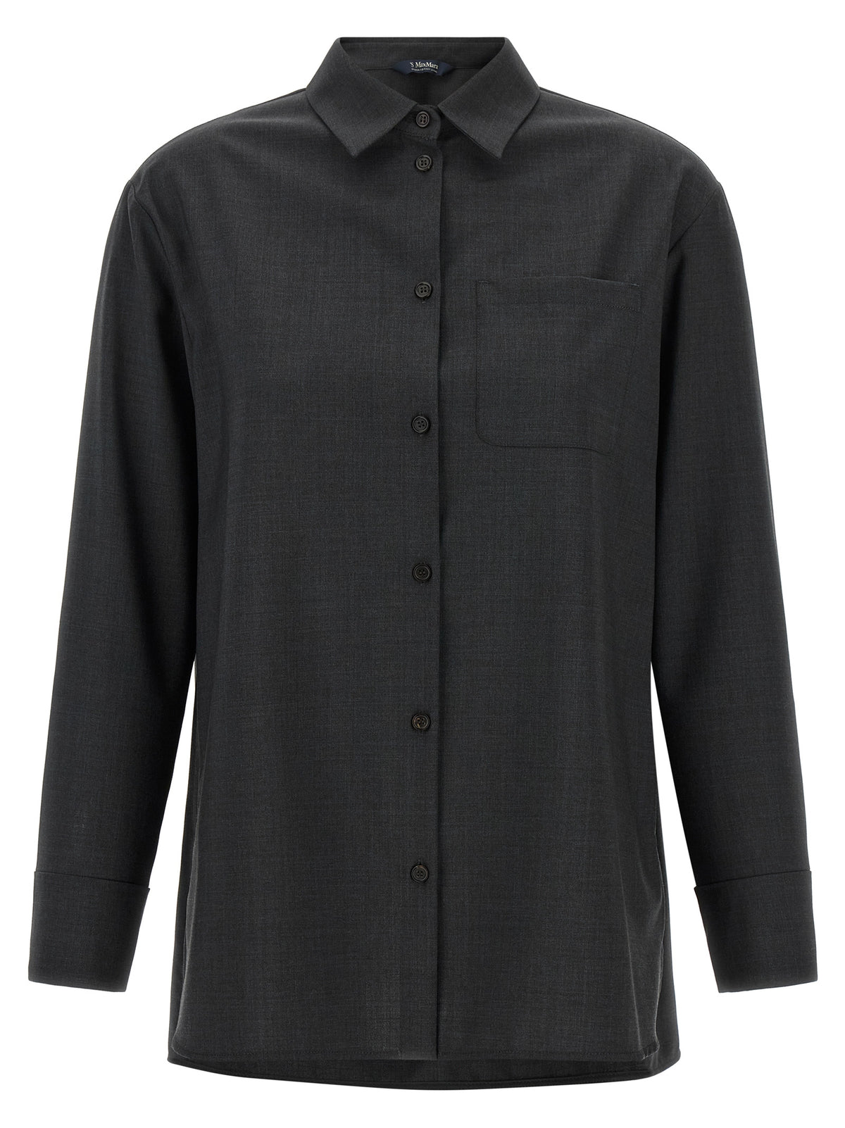 'S Max Mara Graue Wollbluse