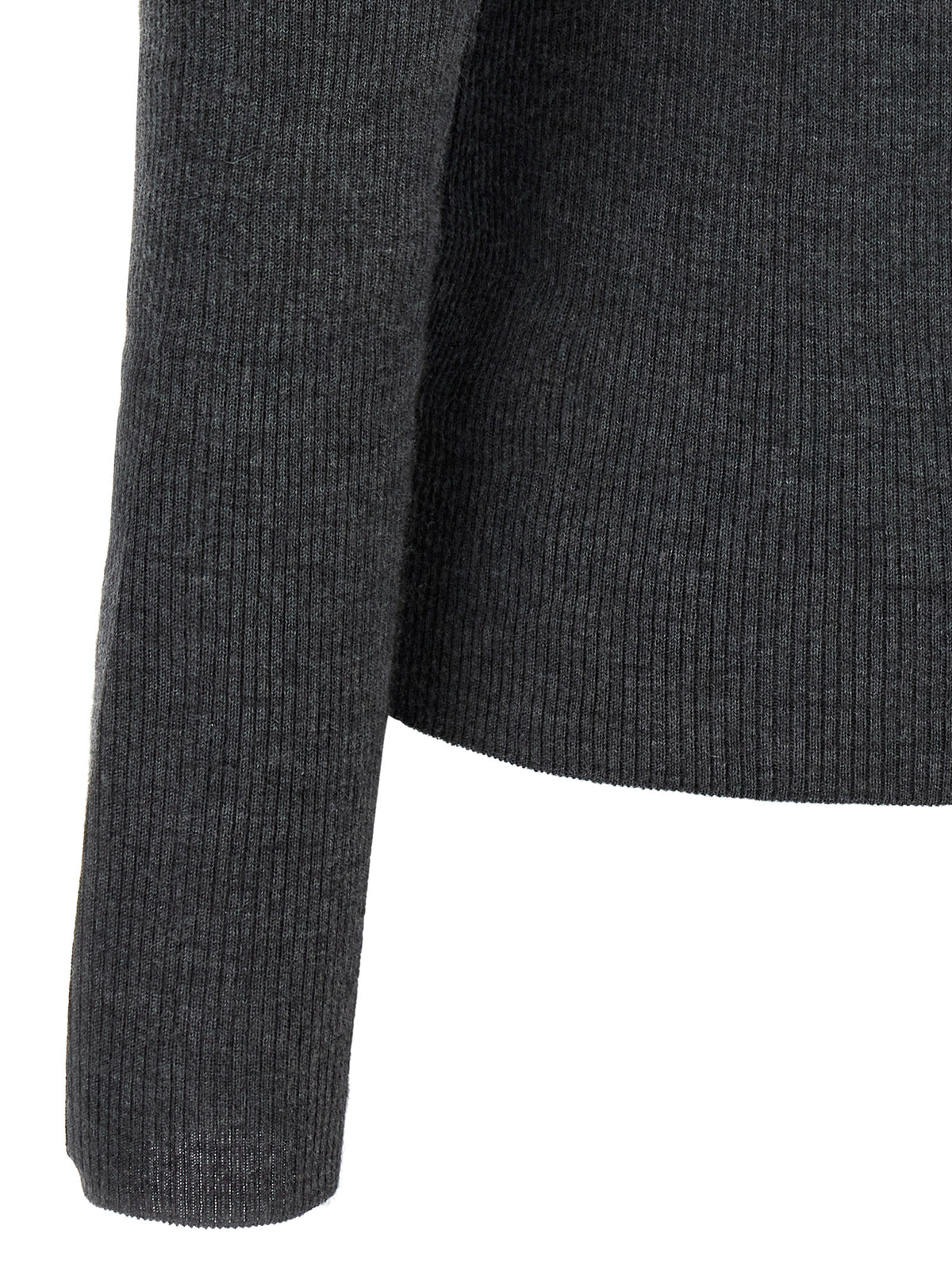 Max Mara Graues Kaschmir-Poloshirt