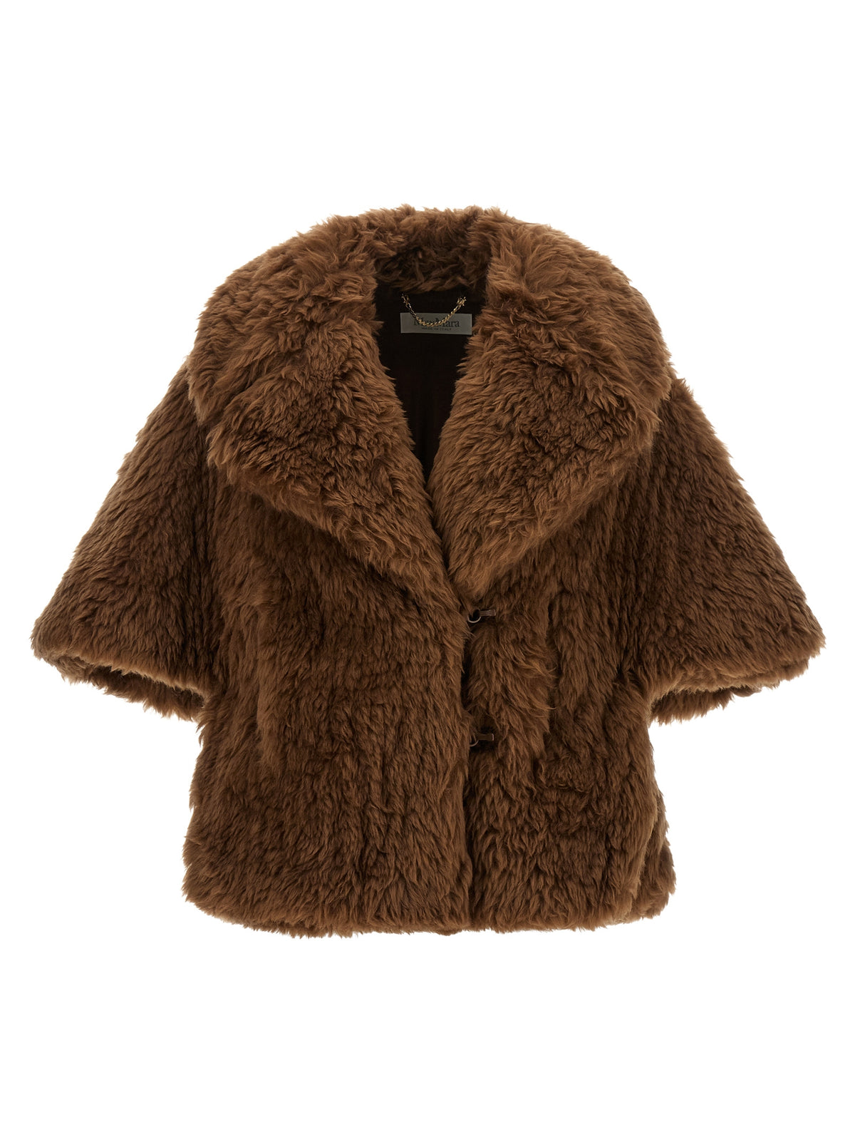 Max Mara Mantel aus reiner Schurwolle in Braun