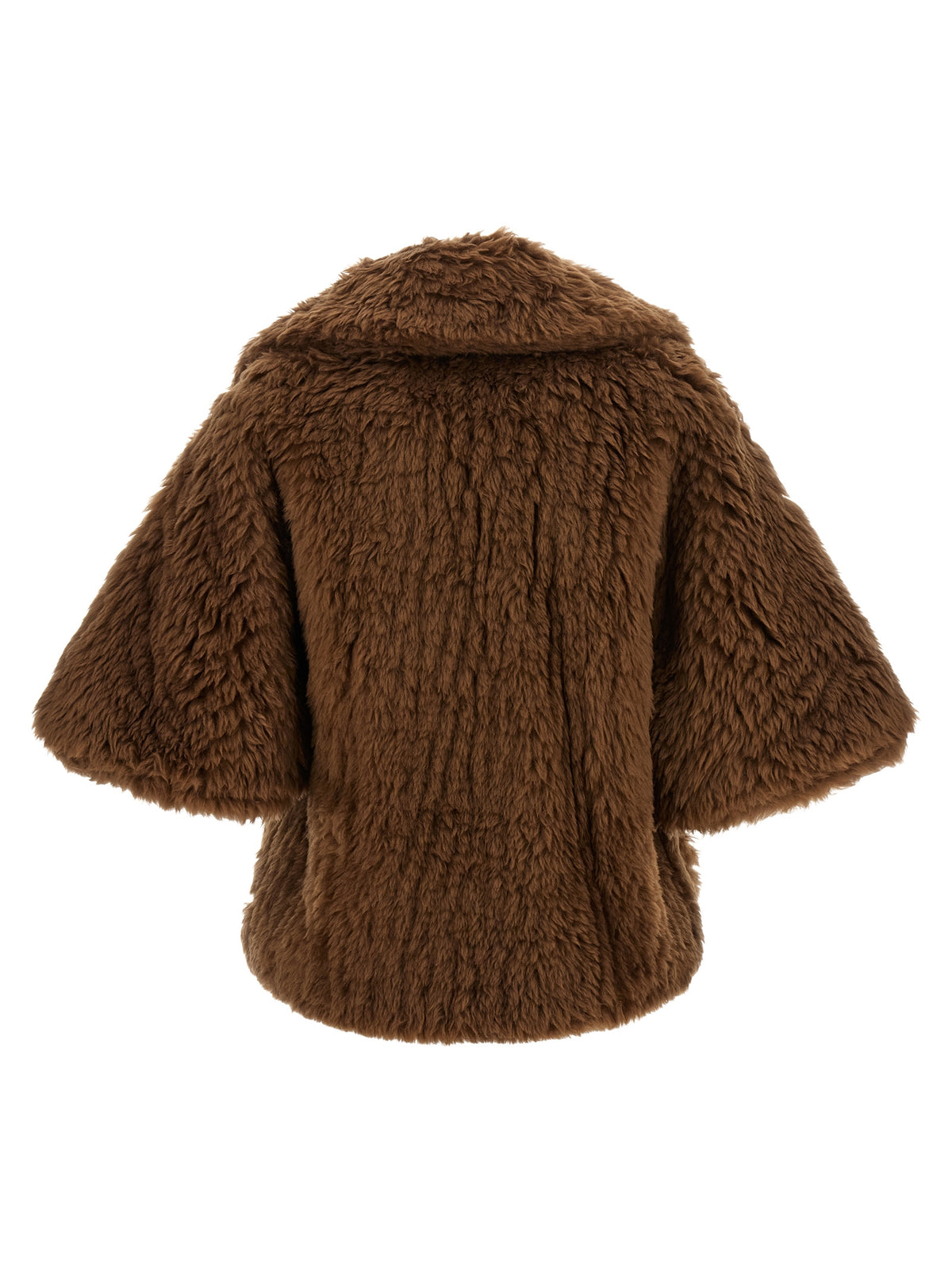 Max Mara Mantel aus reiner Schurwolle in Braun