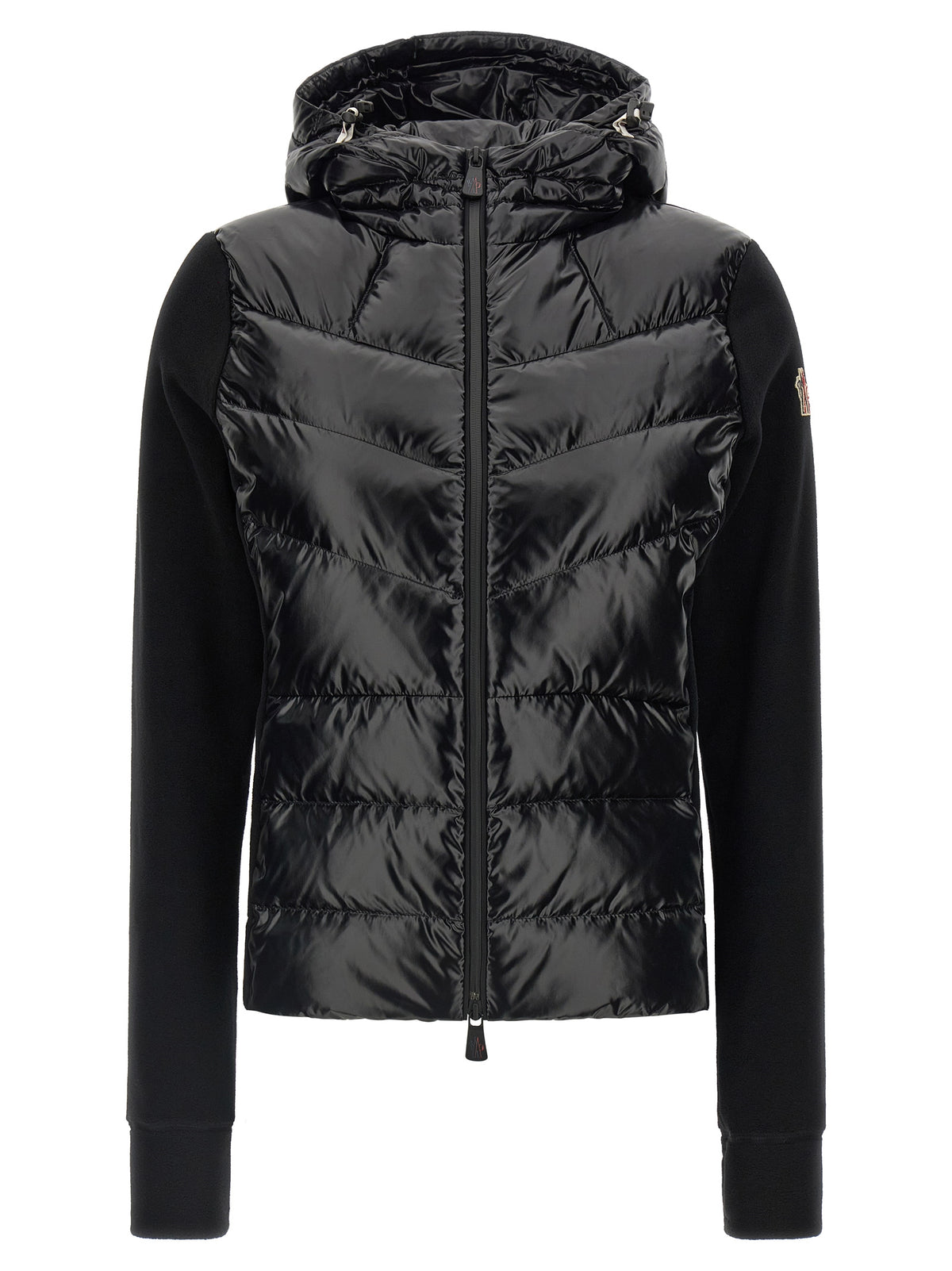 Moncler Grenoble Schwarzer Cardigan aus Polyamid