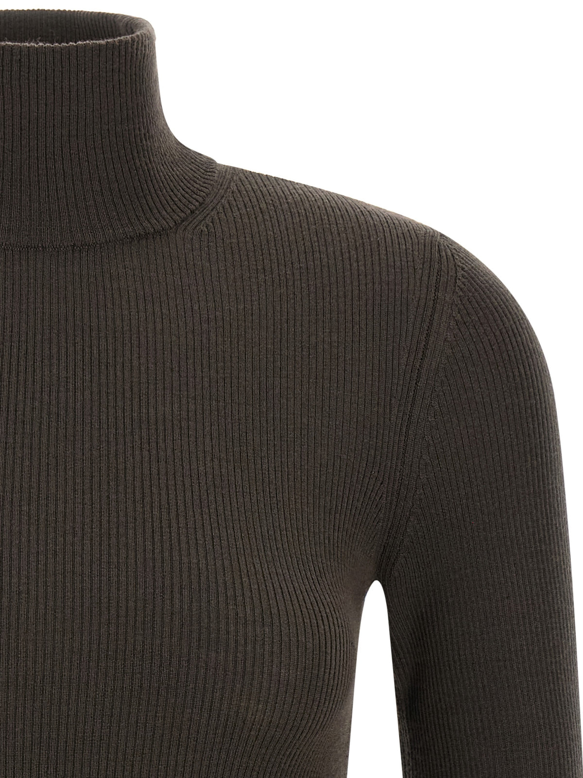 Max Mara Brauner Cardigan aus reiner Schurwolle