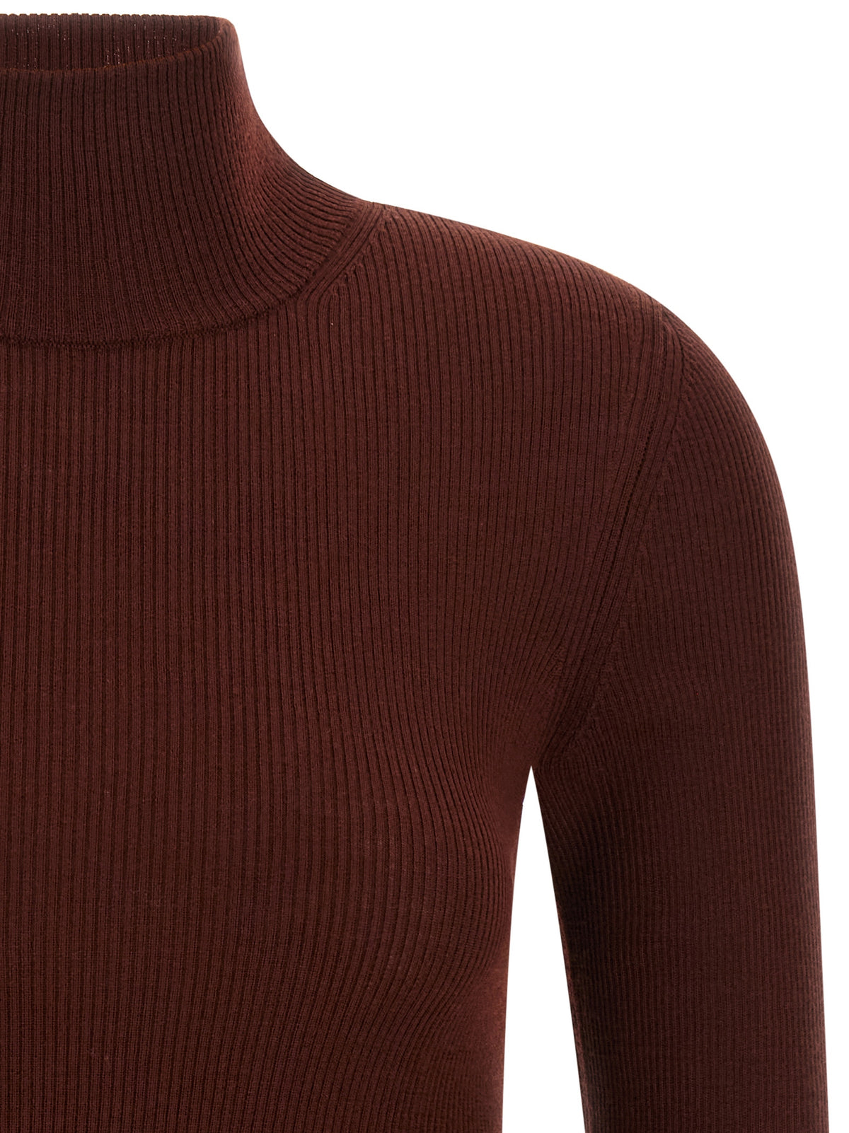 Max Mara Cardigan aus bordeauxroter Schurwolle
