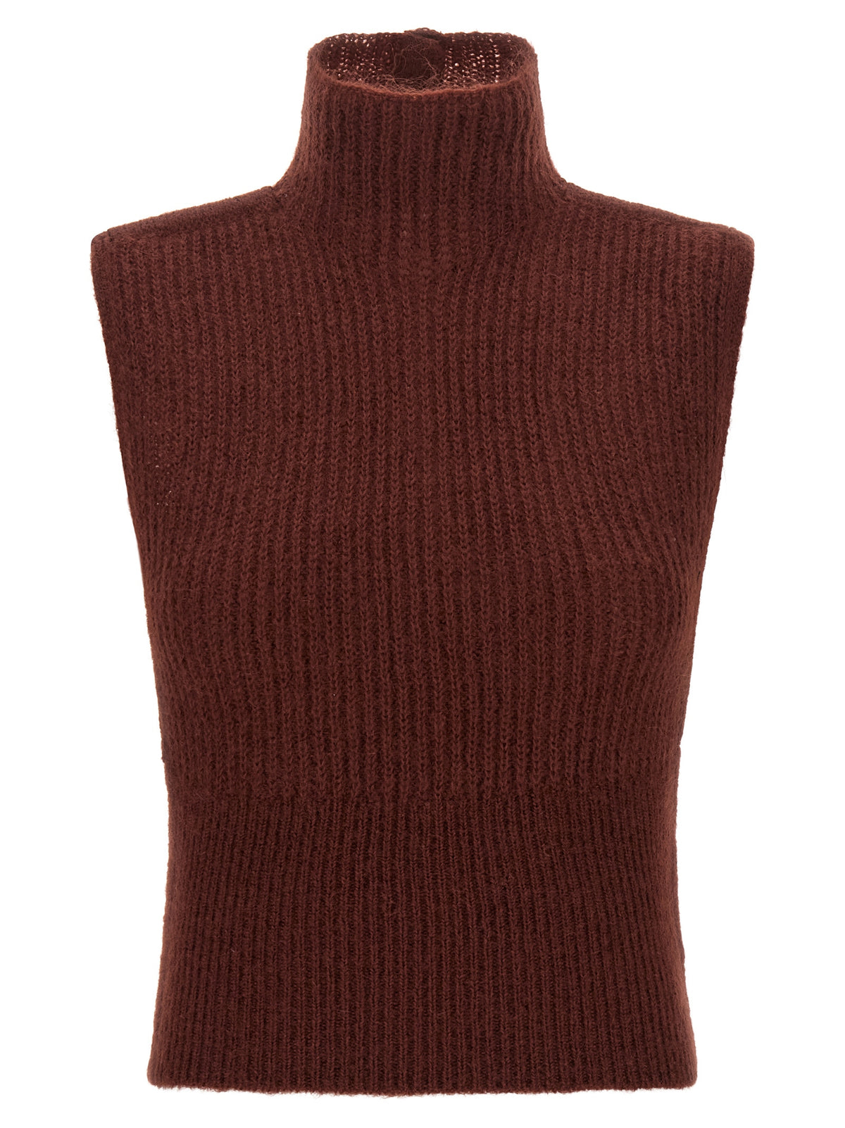Max Mara Bordeaux Woll-Strickjacke