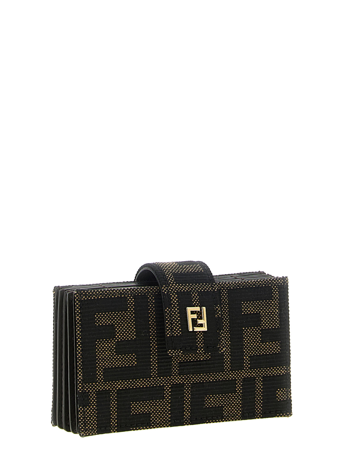 Fendi Brauner Kartenhalter aus Polyester