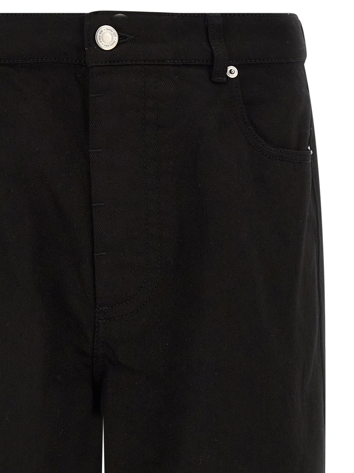 Ami Paris Schwarze Baumwolljeans im Relaxed Fit