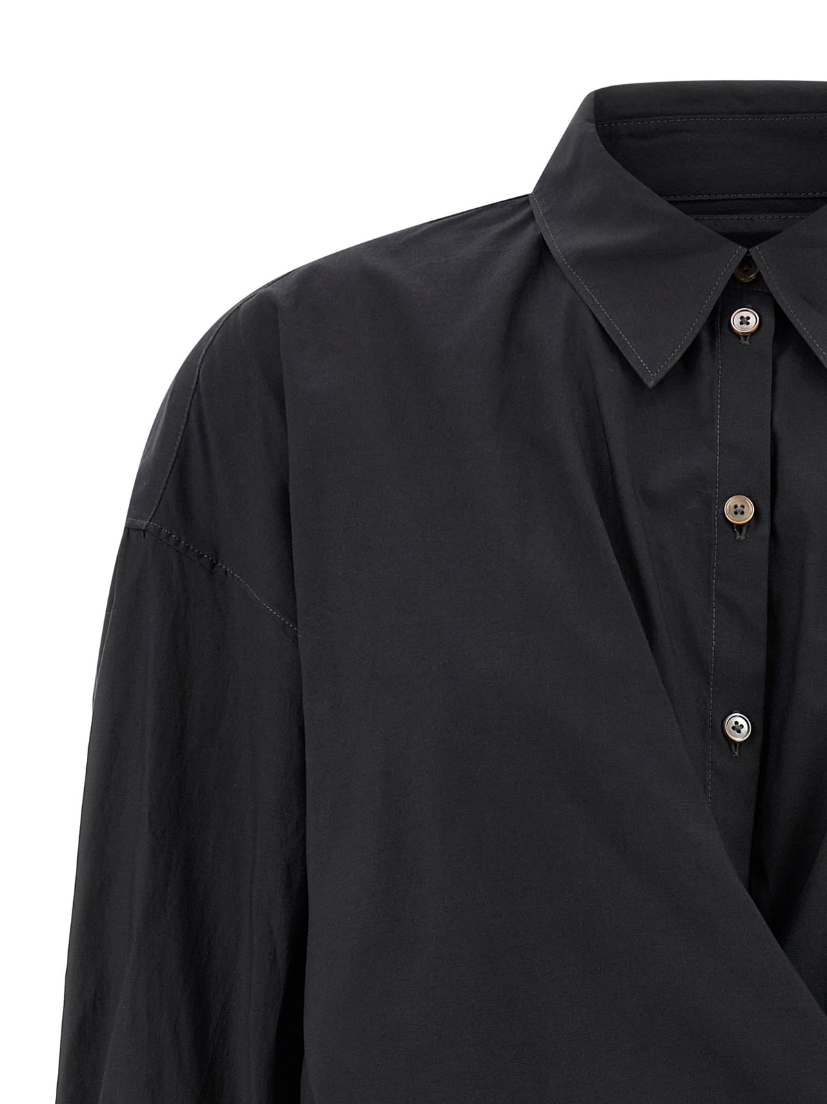 Lemaire Schwarze Baumwollbluse