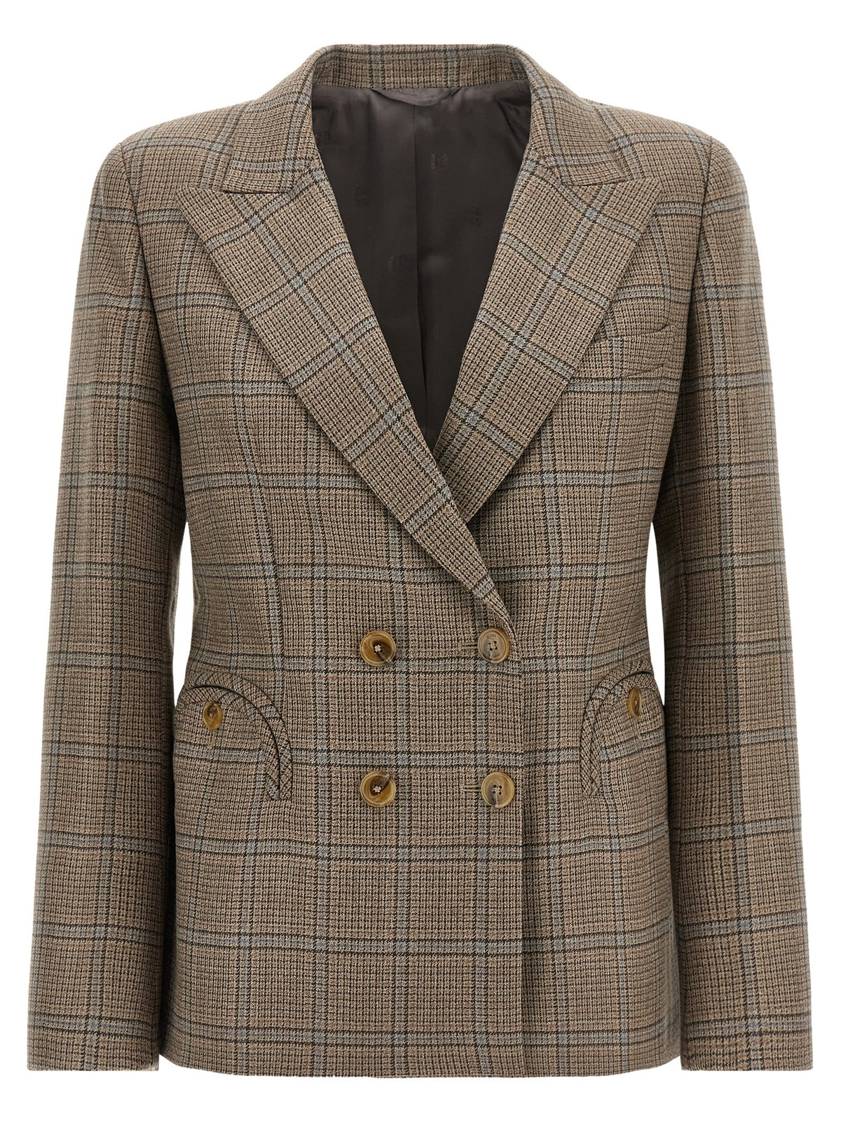 Blazé Milano Mantel aus reiner Schurwolle in Beige