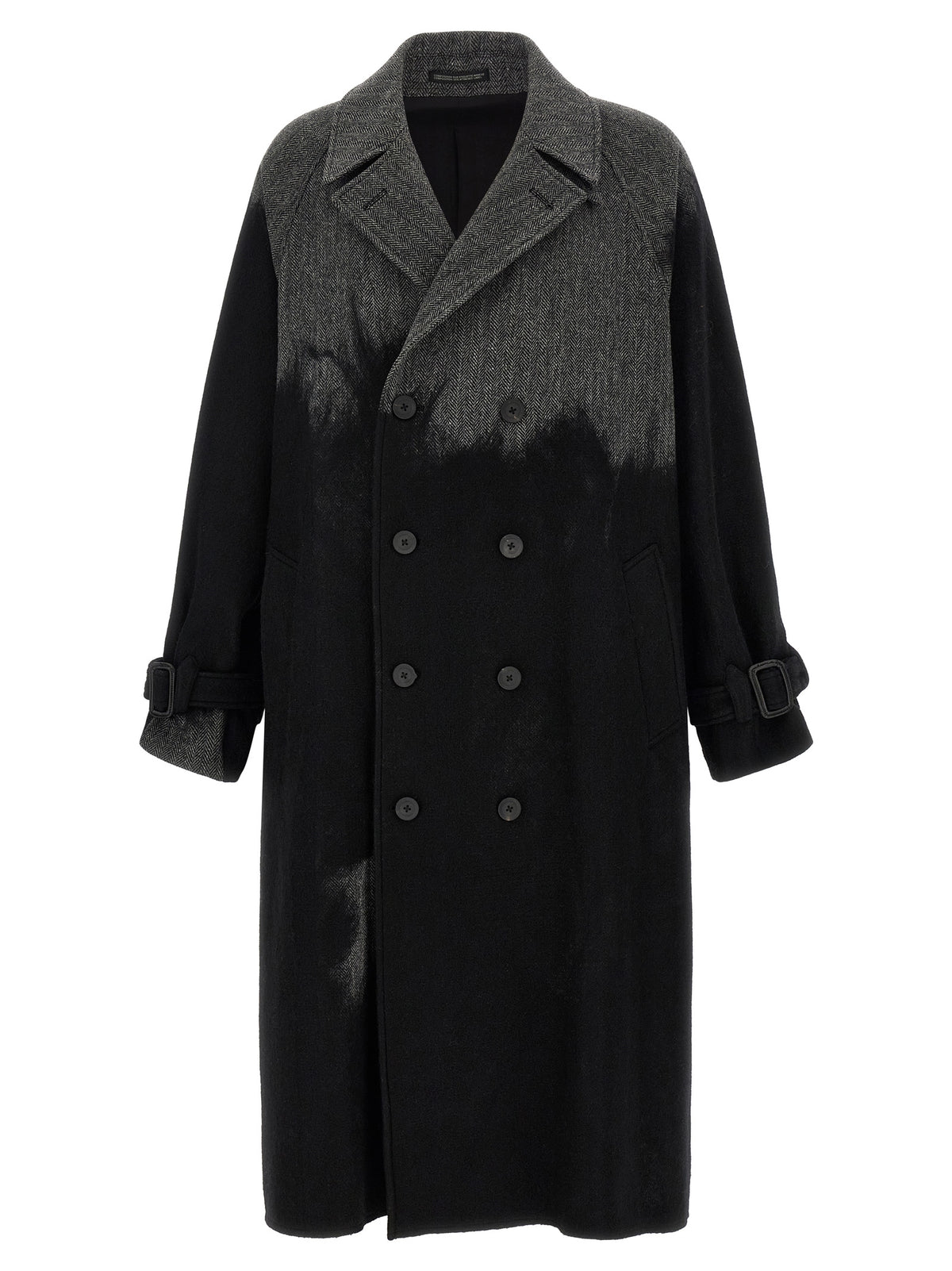 Yohji Yamamoto Grauer Wollmantel