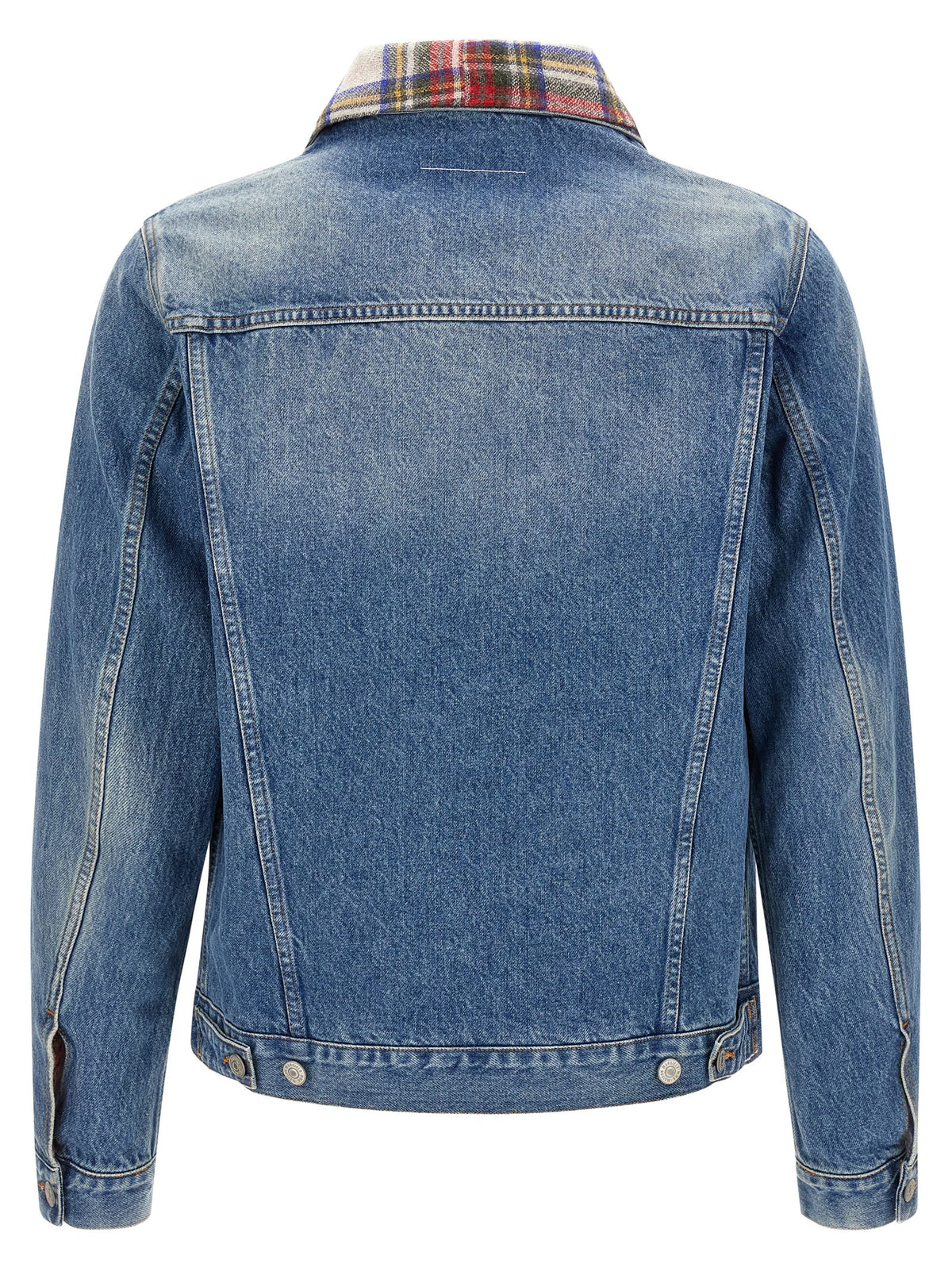 MM6 Maison Margiela Blaue Jeansjacke aus Baumwolle