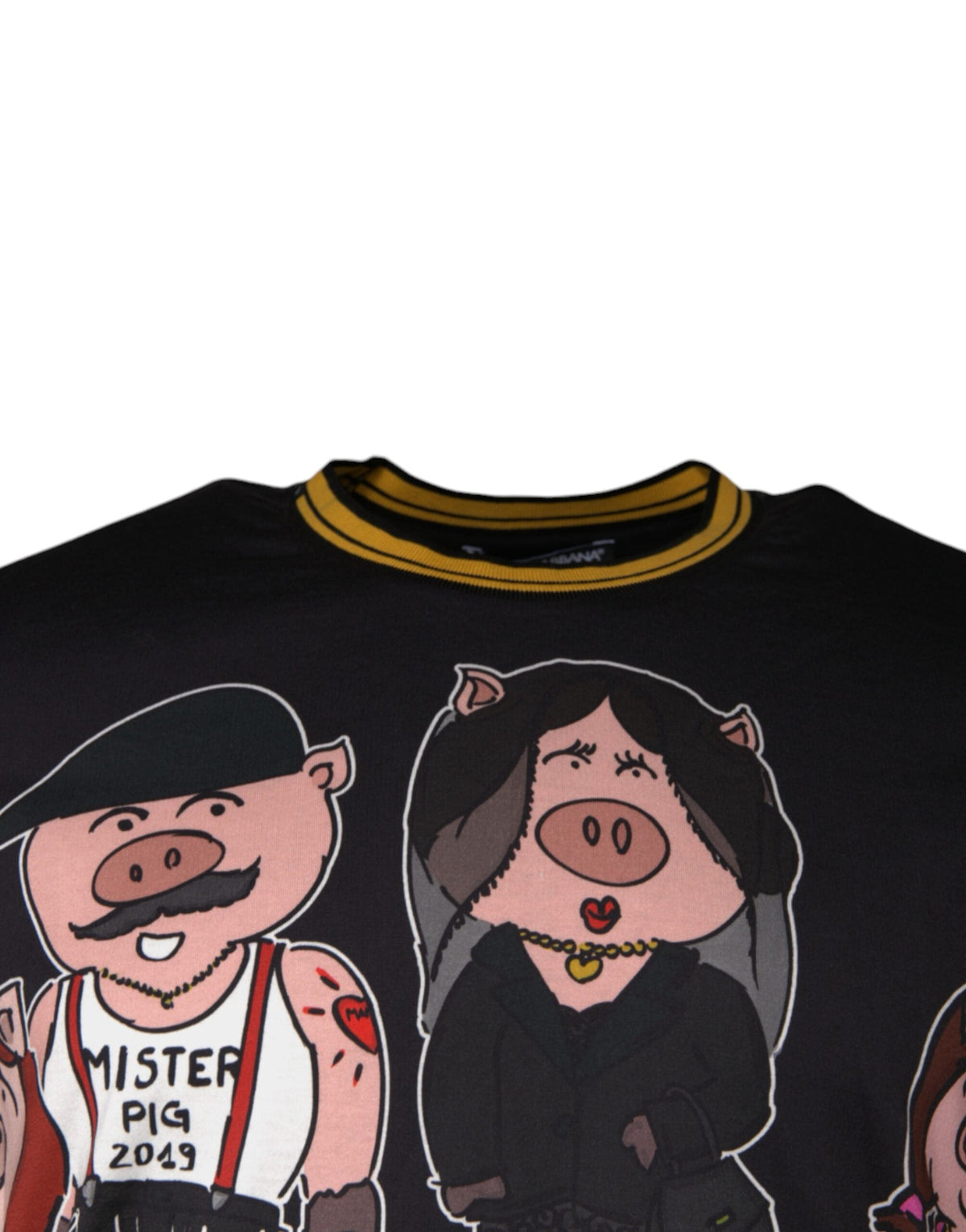 Dolce & Gabbana Schwarzes Baumwoll-T-Shirt