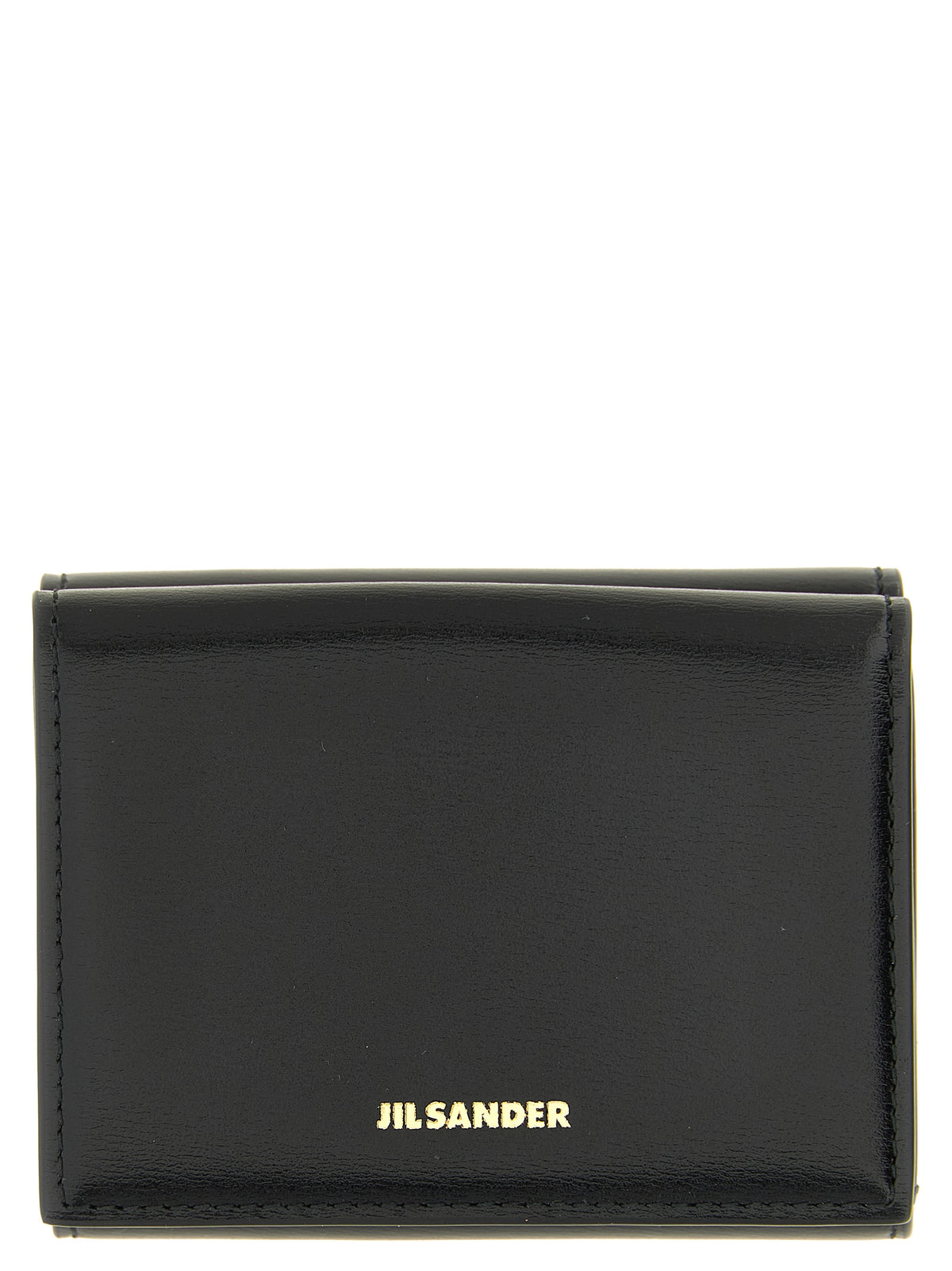 Jil Sander Schwarzer Kalbsleder-Kartenetui
