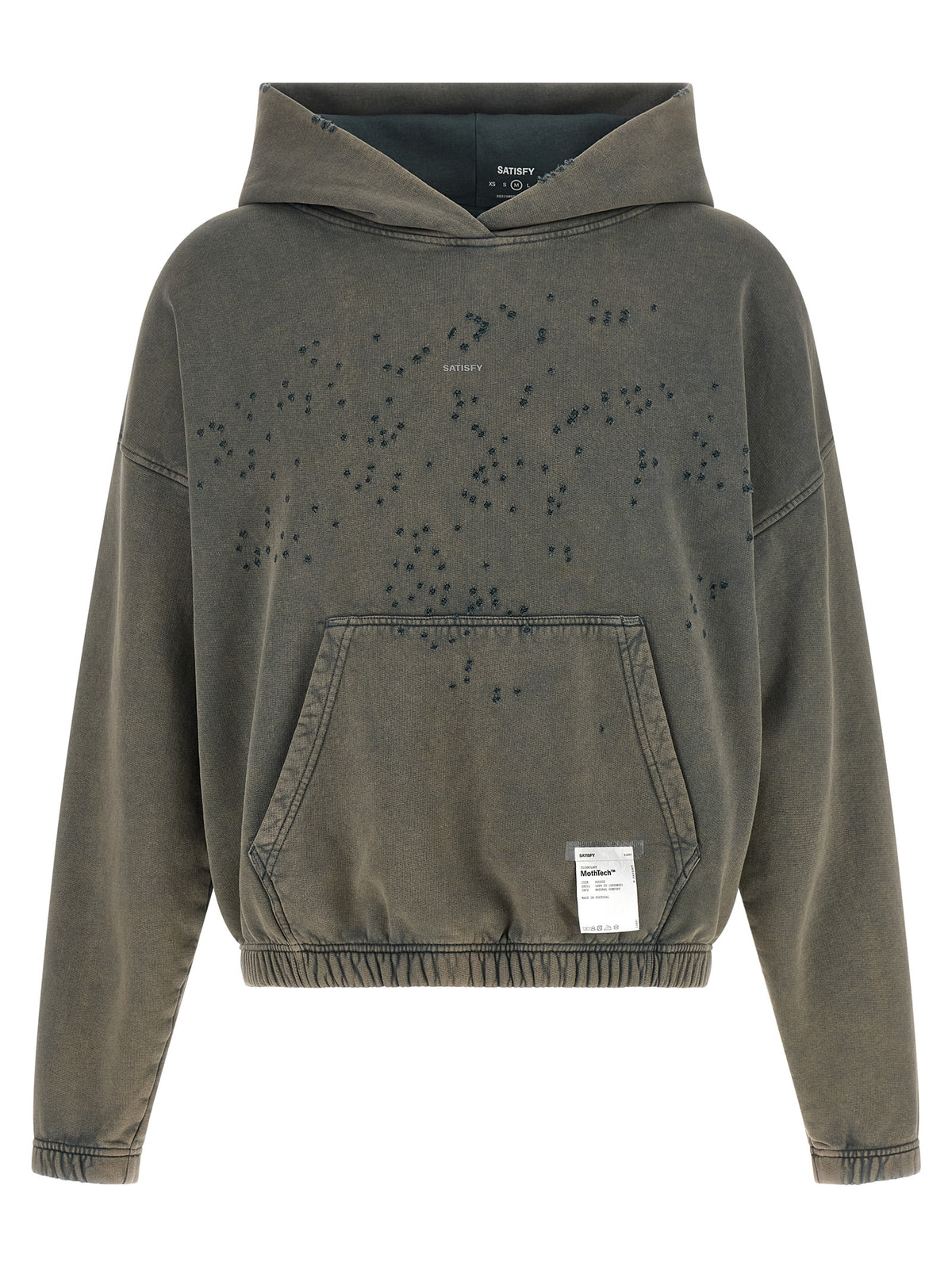 SATISFY Grauer Bio-Baumwoll-Sweatshirt