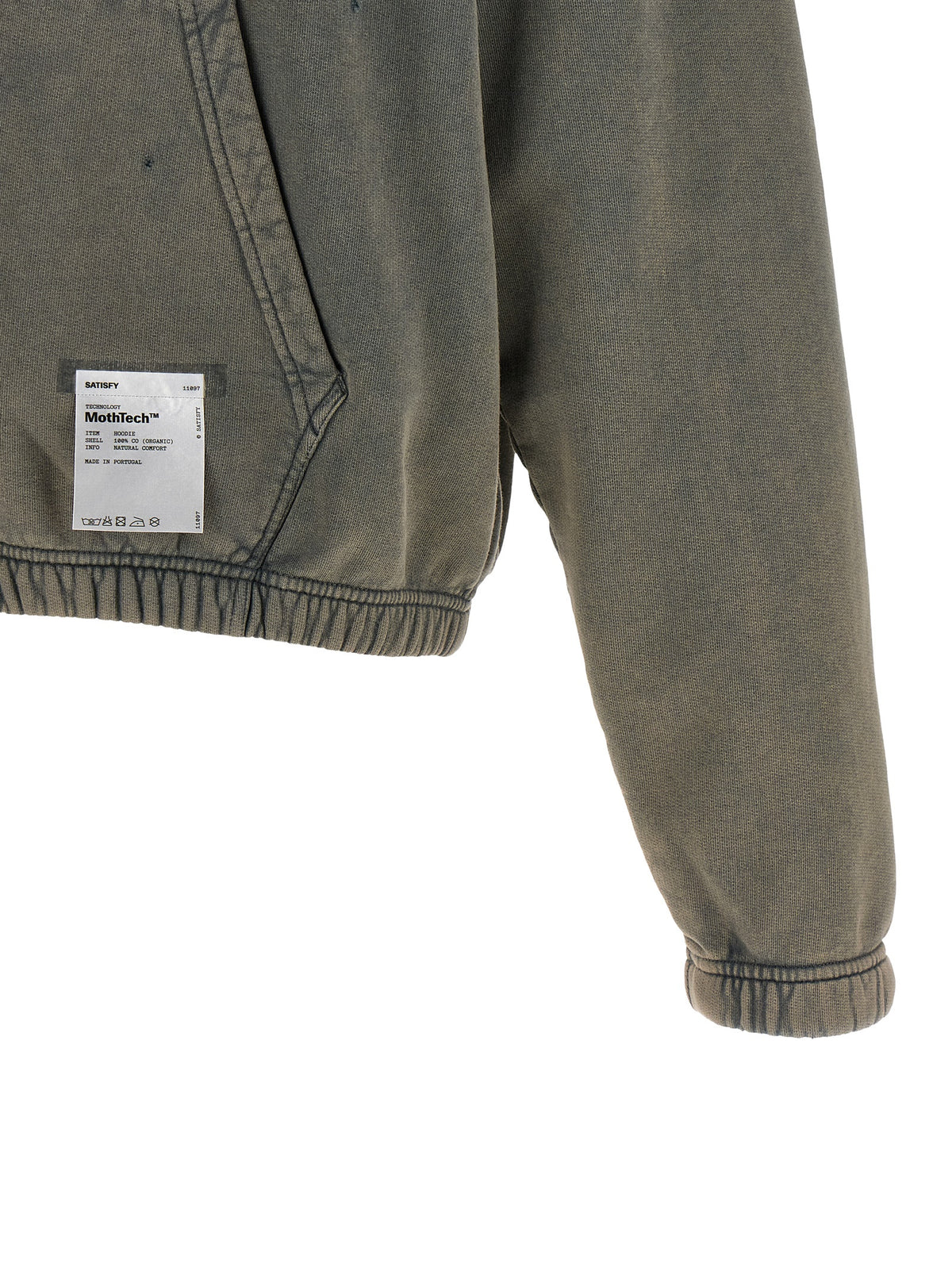 SATISFY Grauer Bio-Baumwoll-Sweatshirt