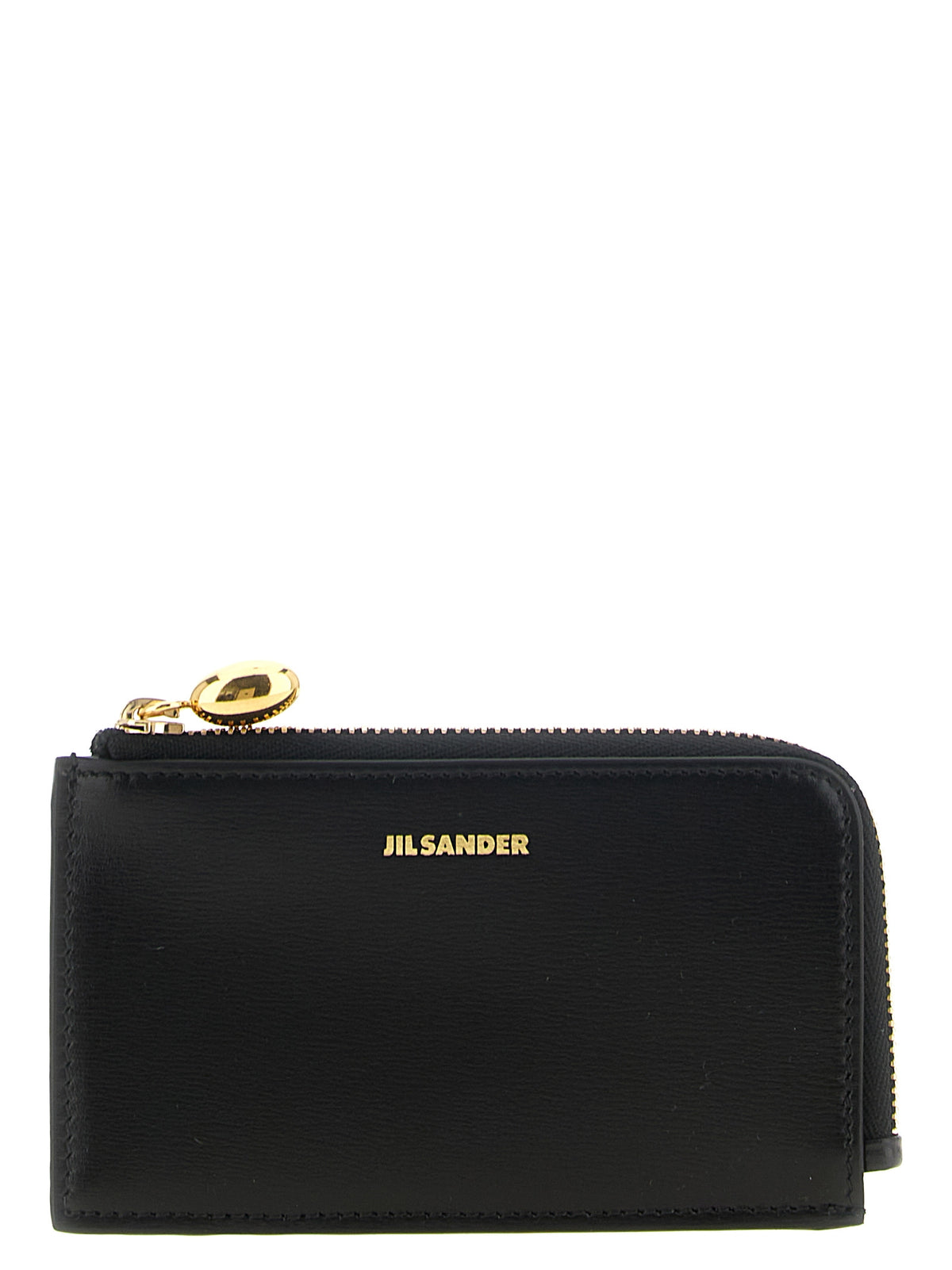 Jil Sander Schwarzer Kalbsleder-Kartenetui