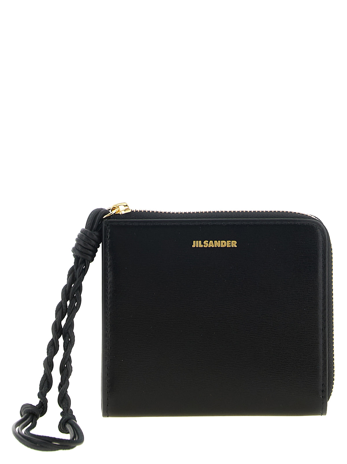 Jil Sander Schwarzer Kalbsleder-Kartenetui