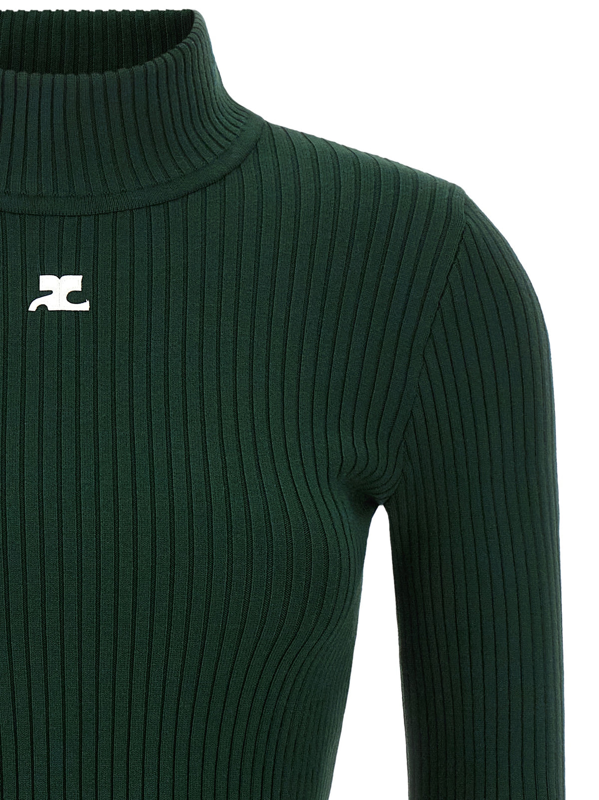 Courrèges Zweifarbige Viskose-Strickjacke