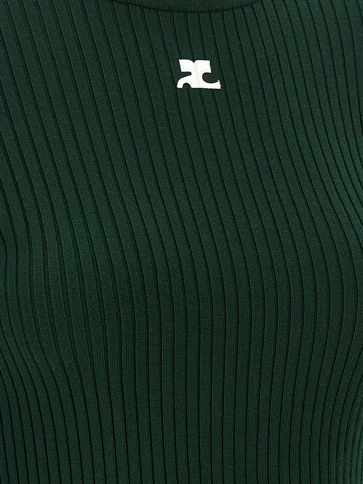 Courrèges Zweifarbige Viskose-Strickjacke