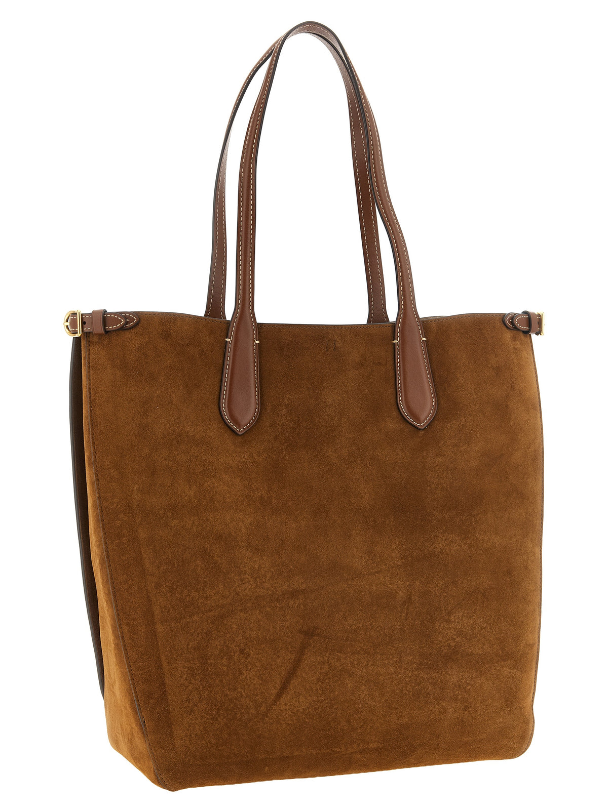 Polo Ralph Lauren Braune Schultertasche aus Rindsleder