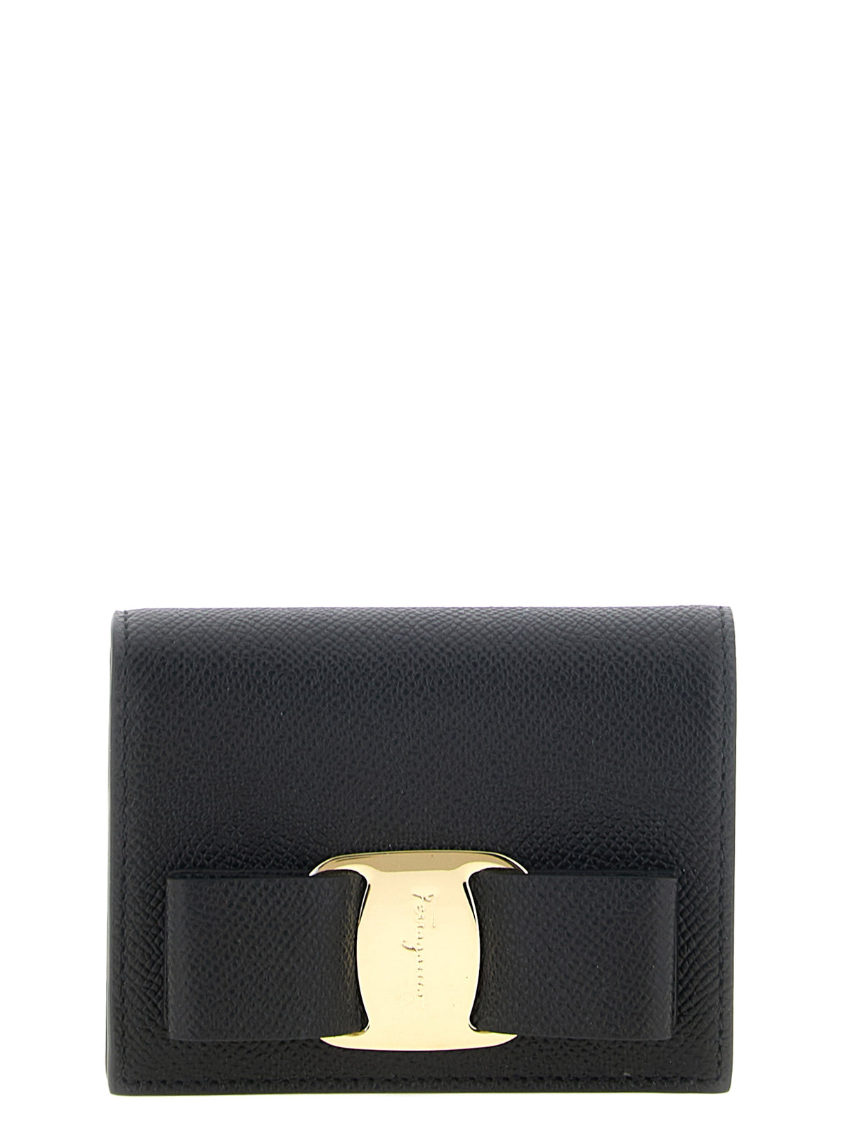 Ferragamo Schwarzer Kalbsleder-Kartenetui